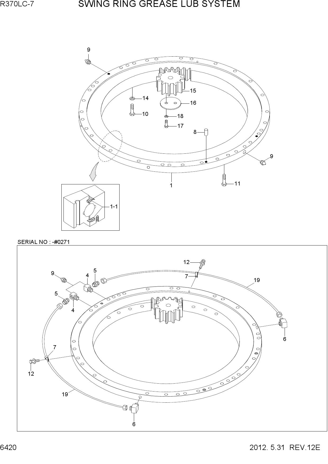 SWING RING GREASE LUB SYSTEM