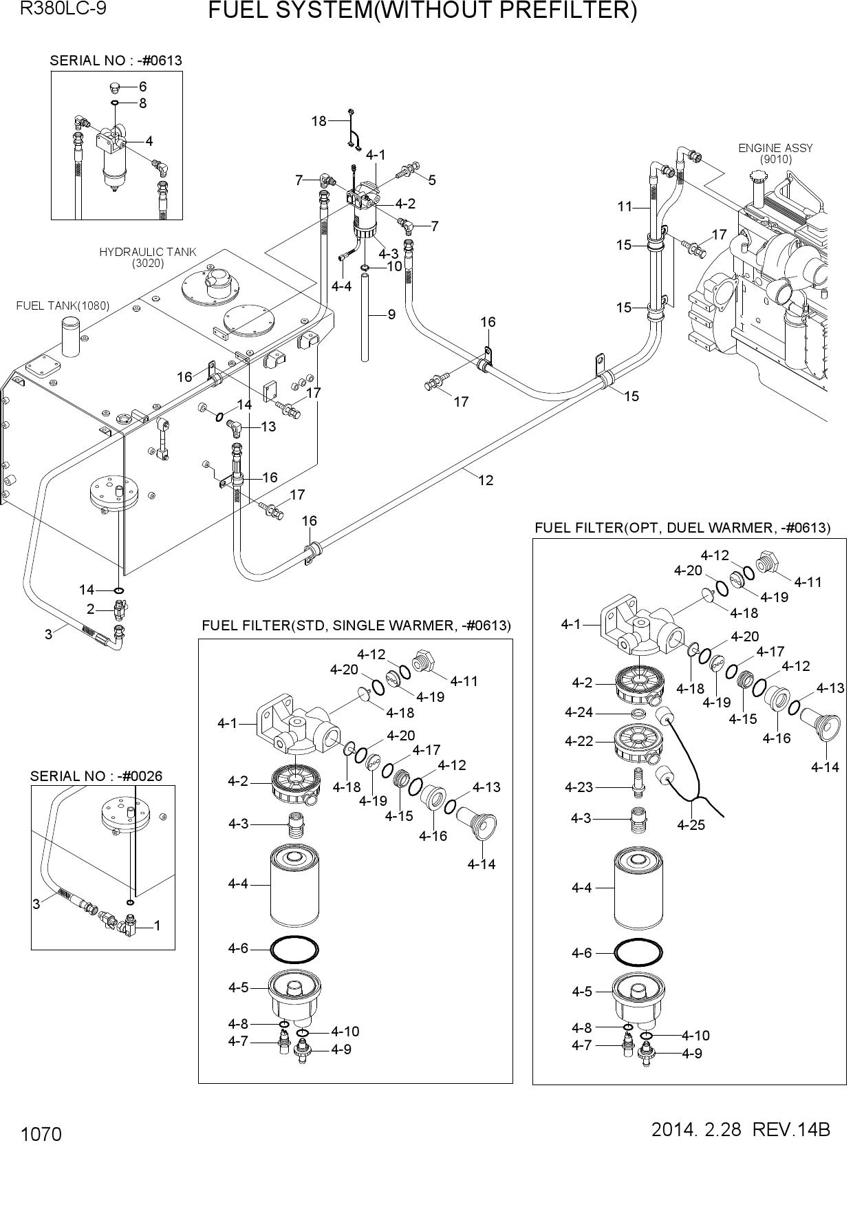 FUEL SYSTEM(WITHOUT PREFILTER)