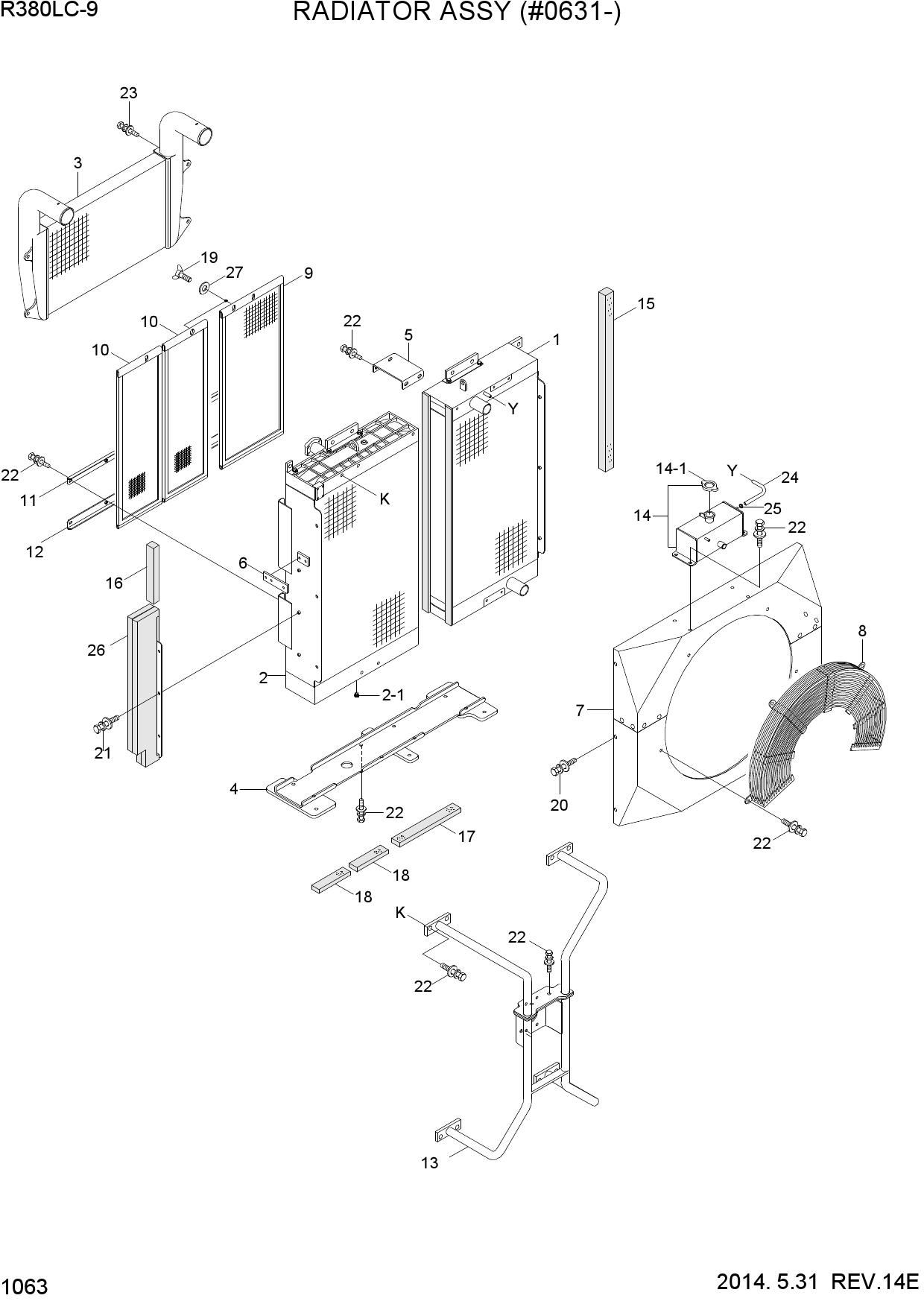 RADIATOR ASSY (#0631-)