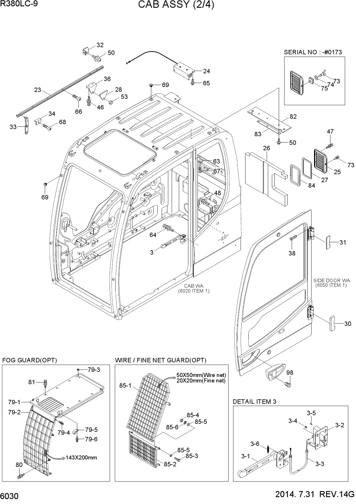 CAB ASSY(2/4)