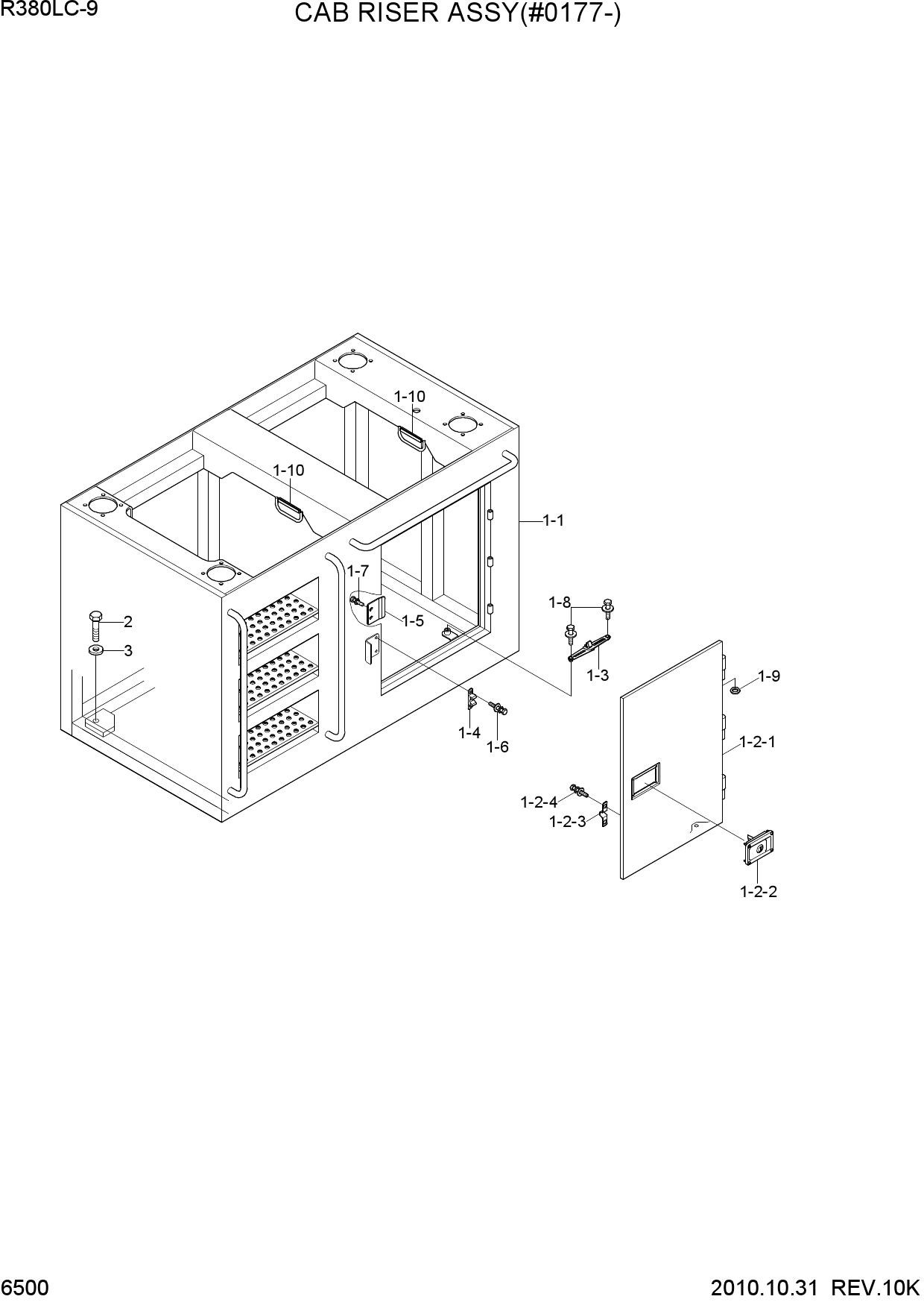 CAB RISER ASSY(#0177-)
