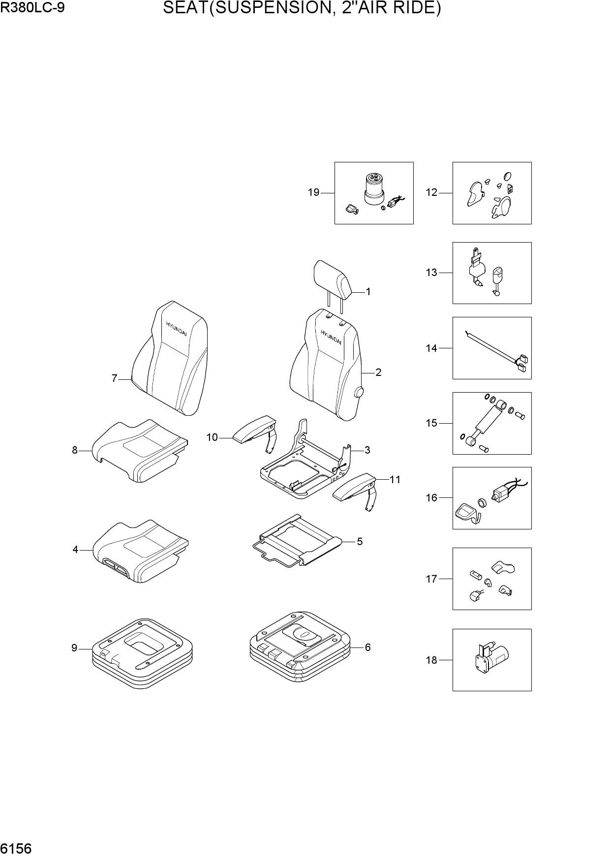SEAT(SUSPENSION, 2"AIR RIDE)
