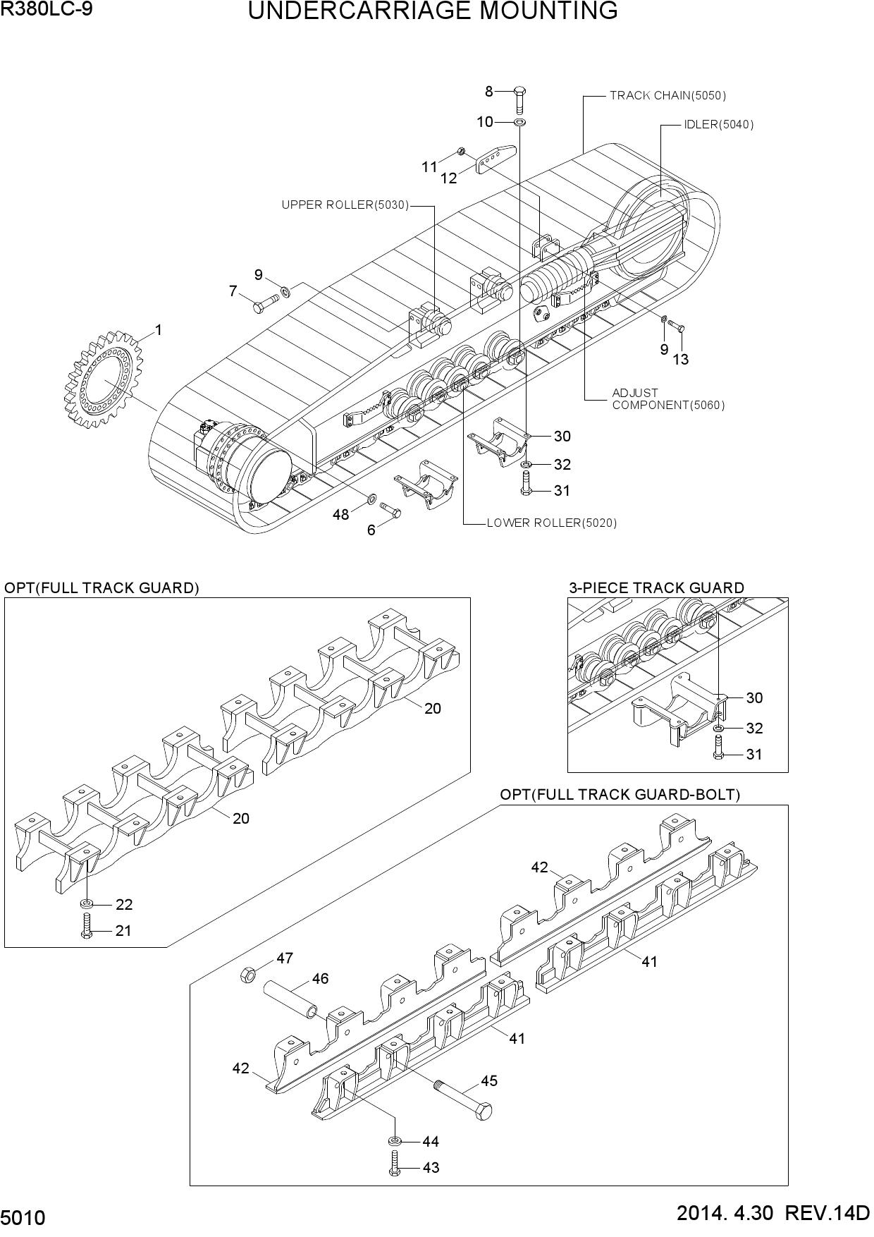 UNDERCARRIAGE MOUNTING