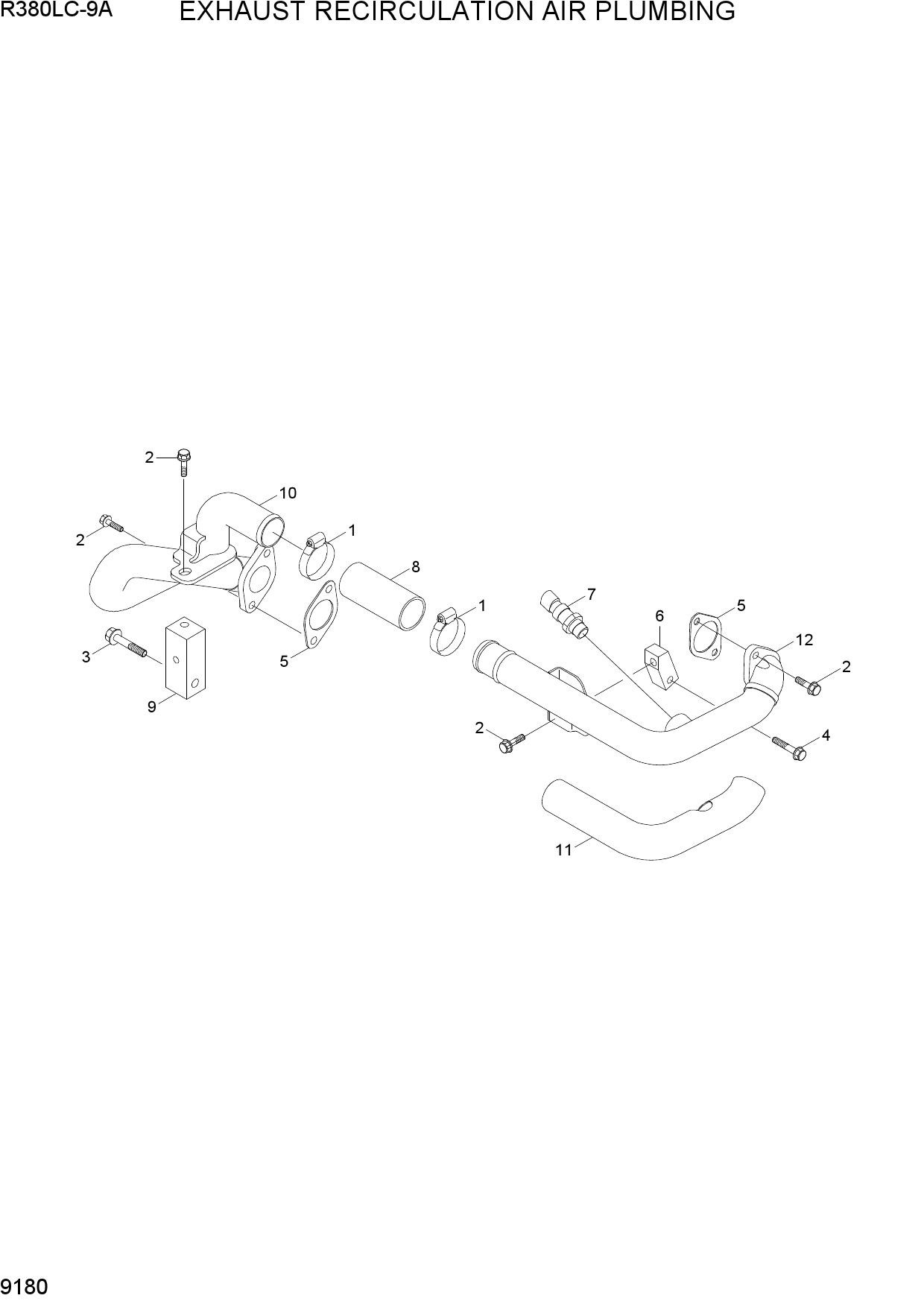 EXHAUST RECIRCULATION AIR PLUMBING