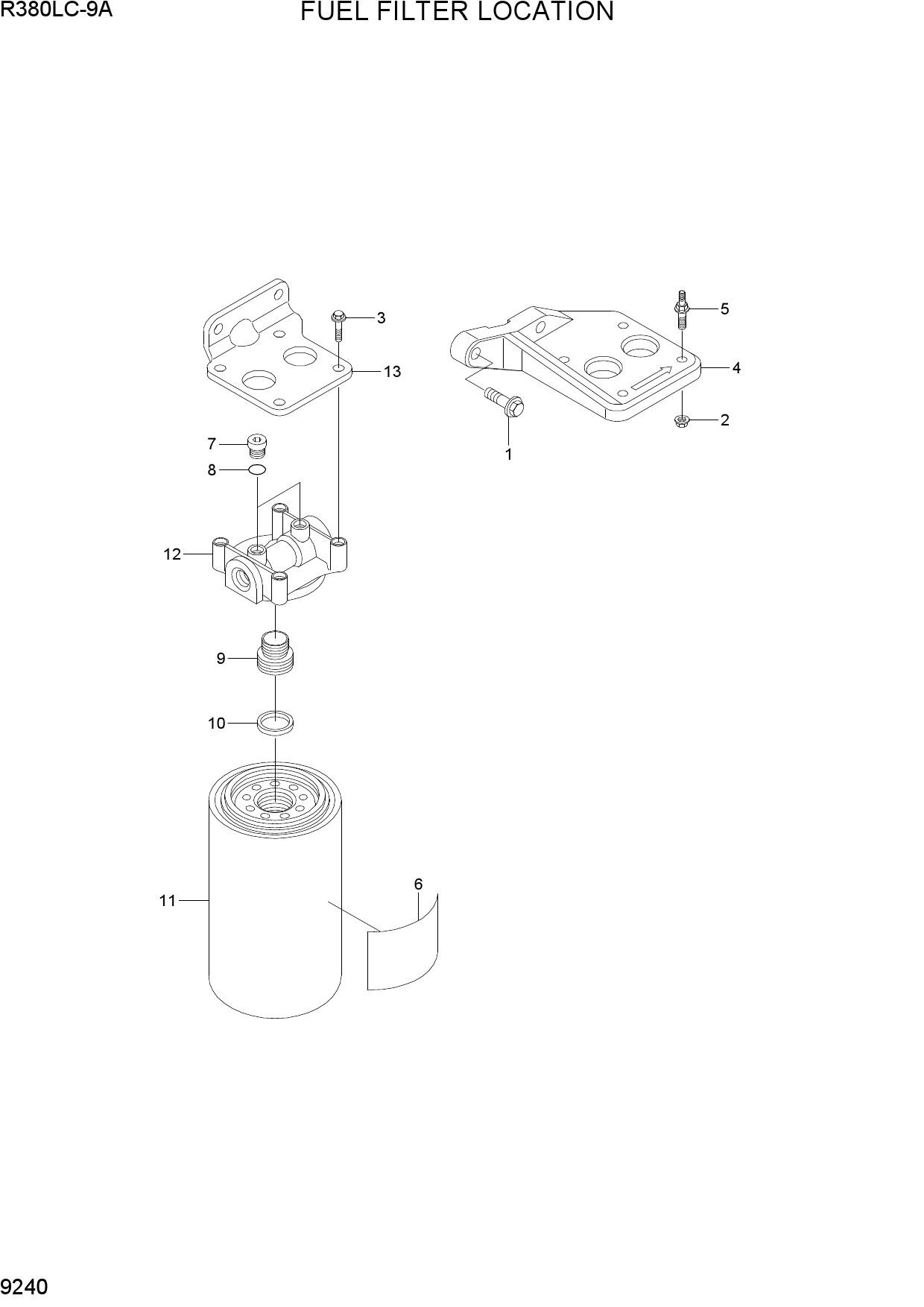 FUEL FILTER LOCATION