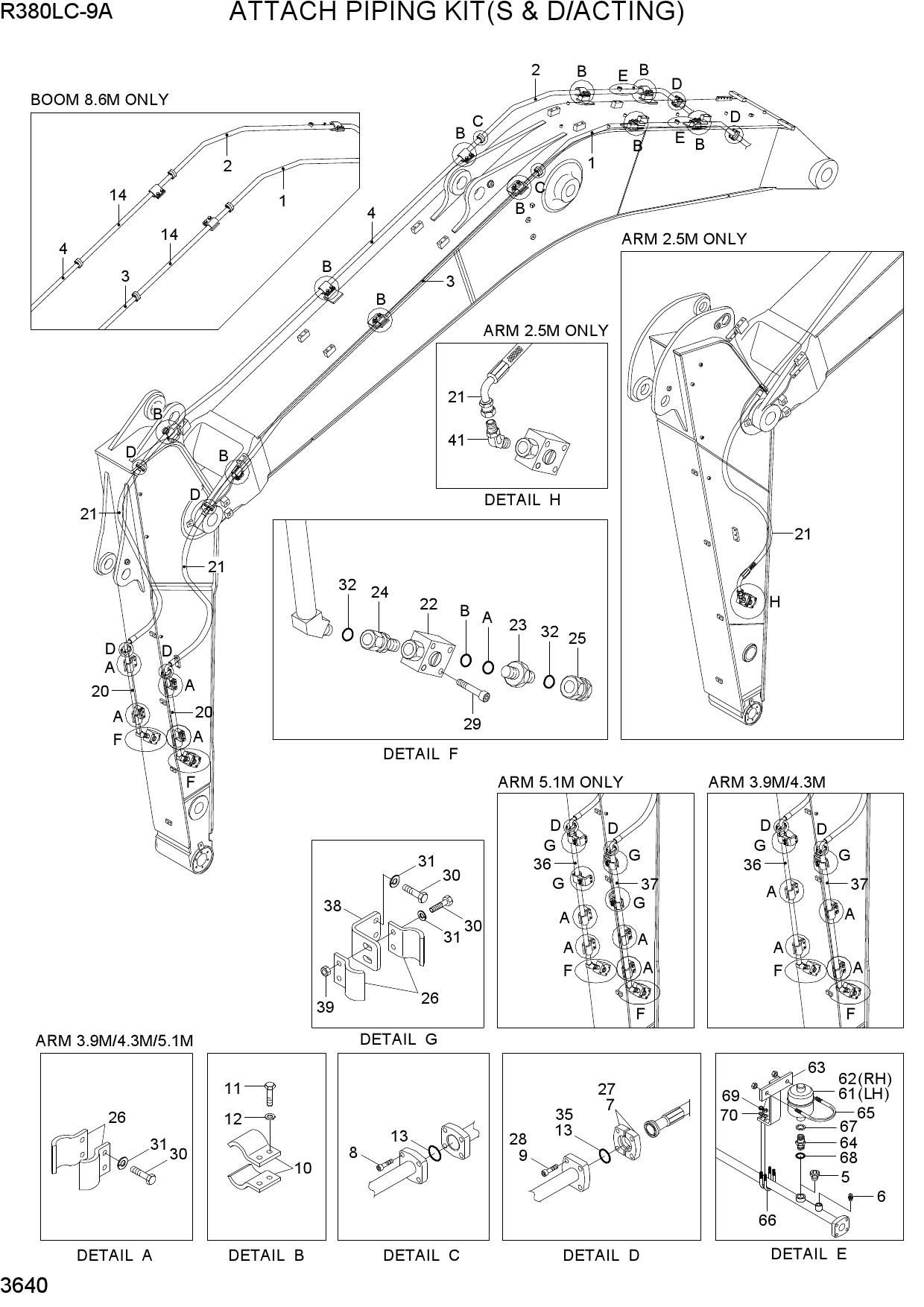 ATTACH PIPING KIT(S & D/ACTING)
