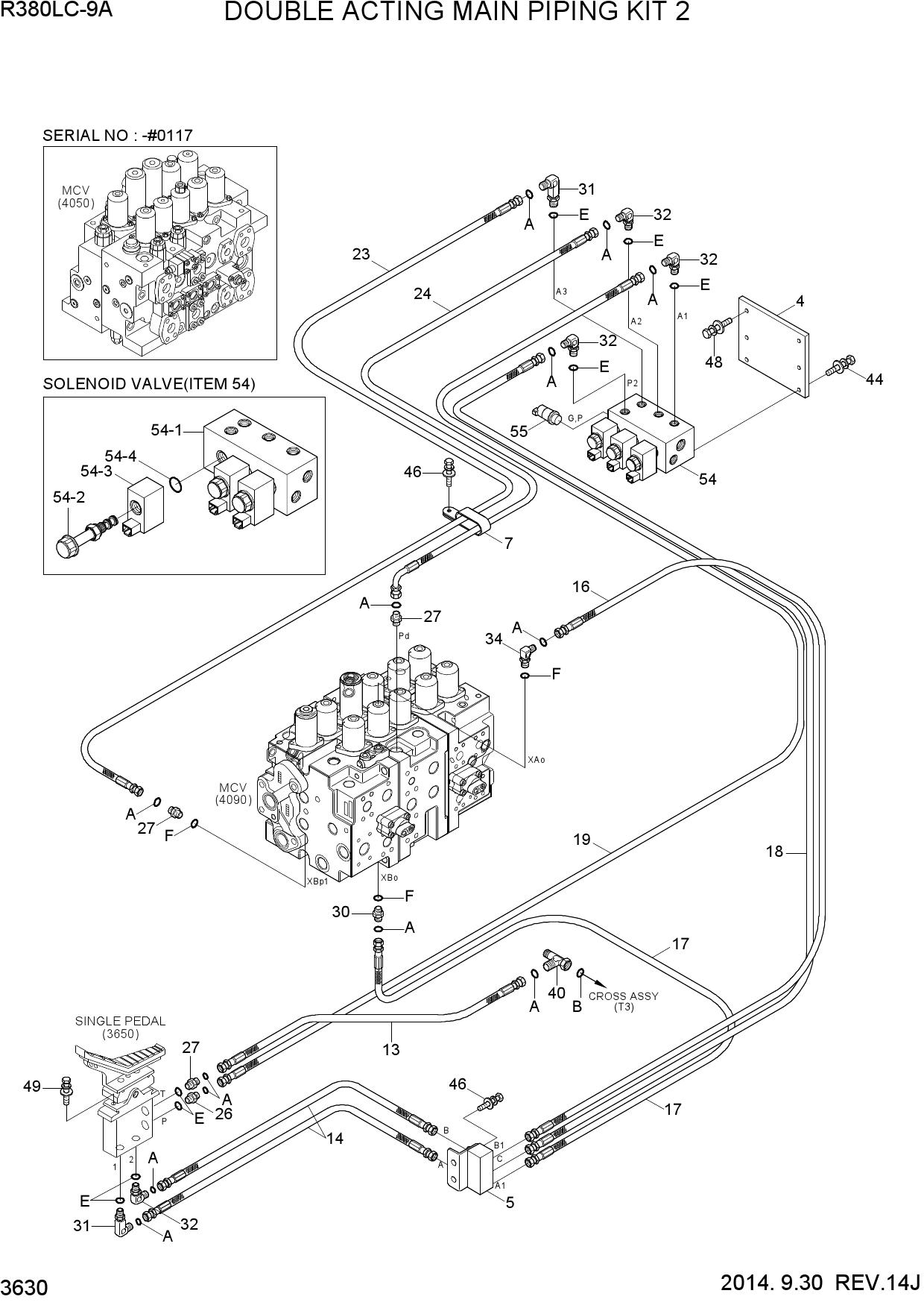 DOUBLE ACTING MAIN PIPING KIT 2