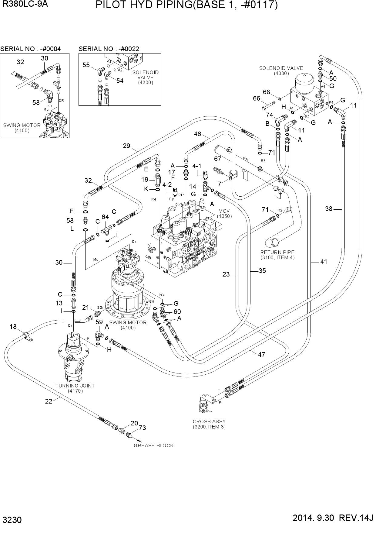 PILOT HYD PIPING(BASE 1, -#0117)