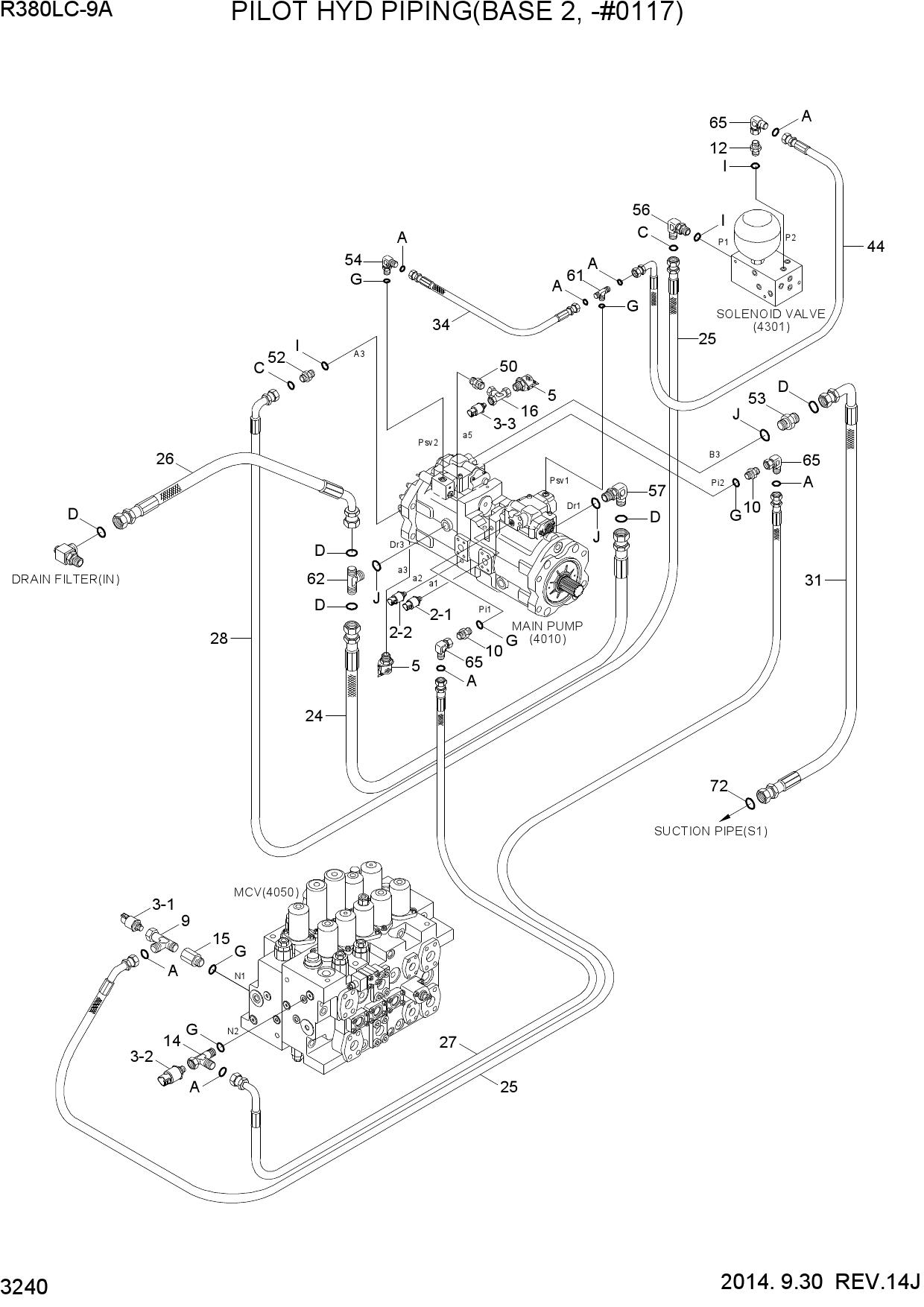 PILOT HYD PIPING(BASE 2, -#0117)