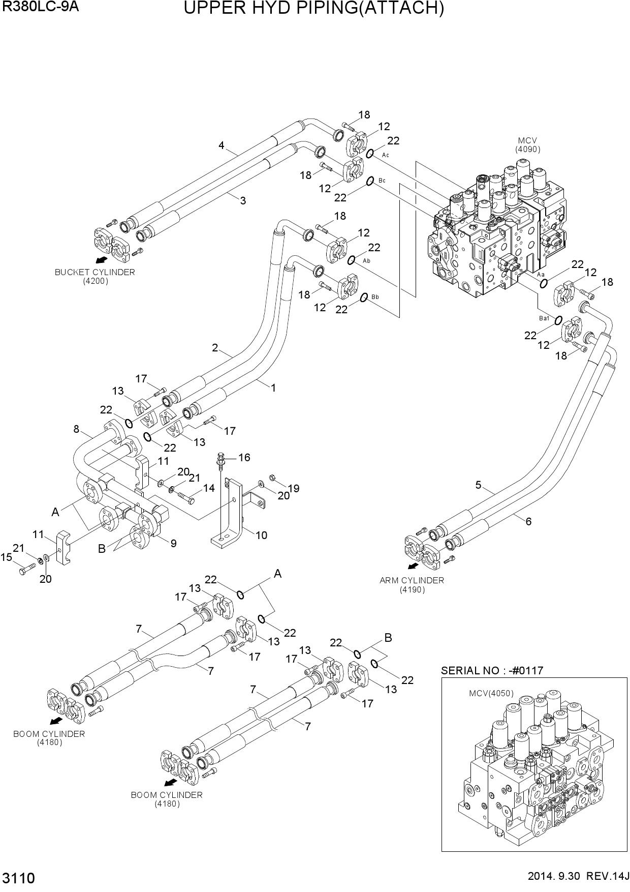 UPPER HYD PIPING(ATTACH)