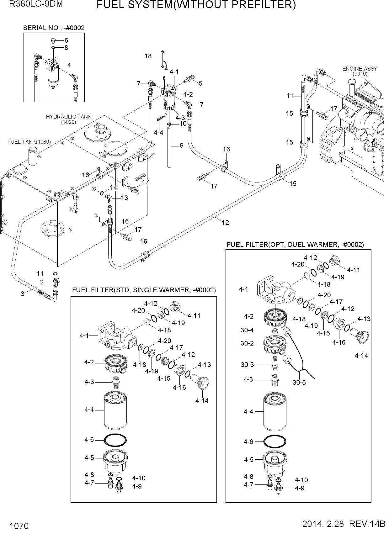 FUEL SYSTEM(WITHOUT PREFILTER)