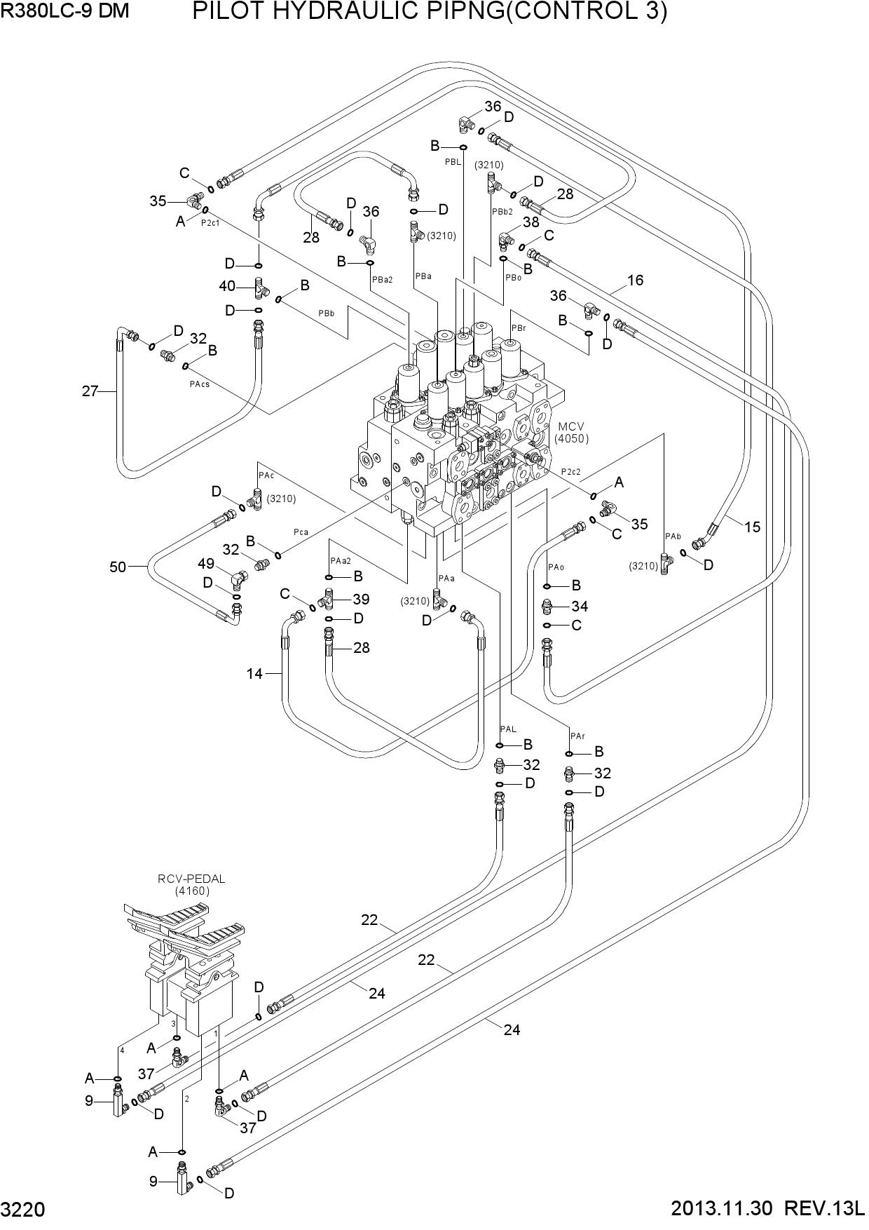 PILOT HYD PIPING(CONTROL 3)