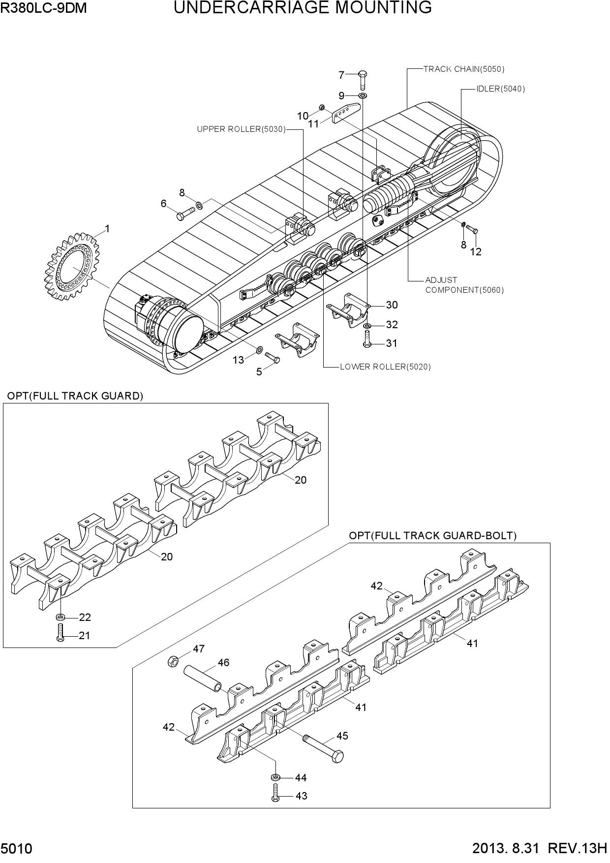 UNDERCARRIAGE MOUNTING