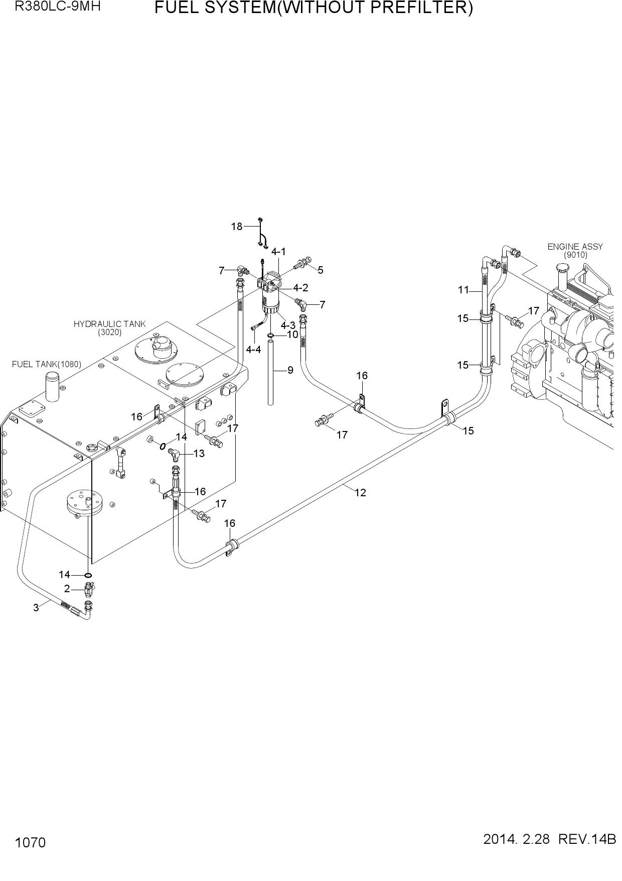 FUEL SYSTEM(WITHOUT PREFILTER)