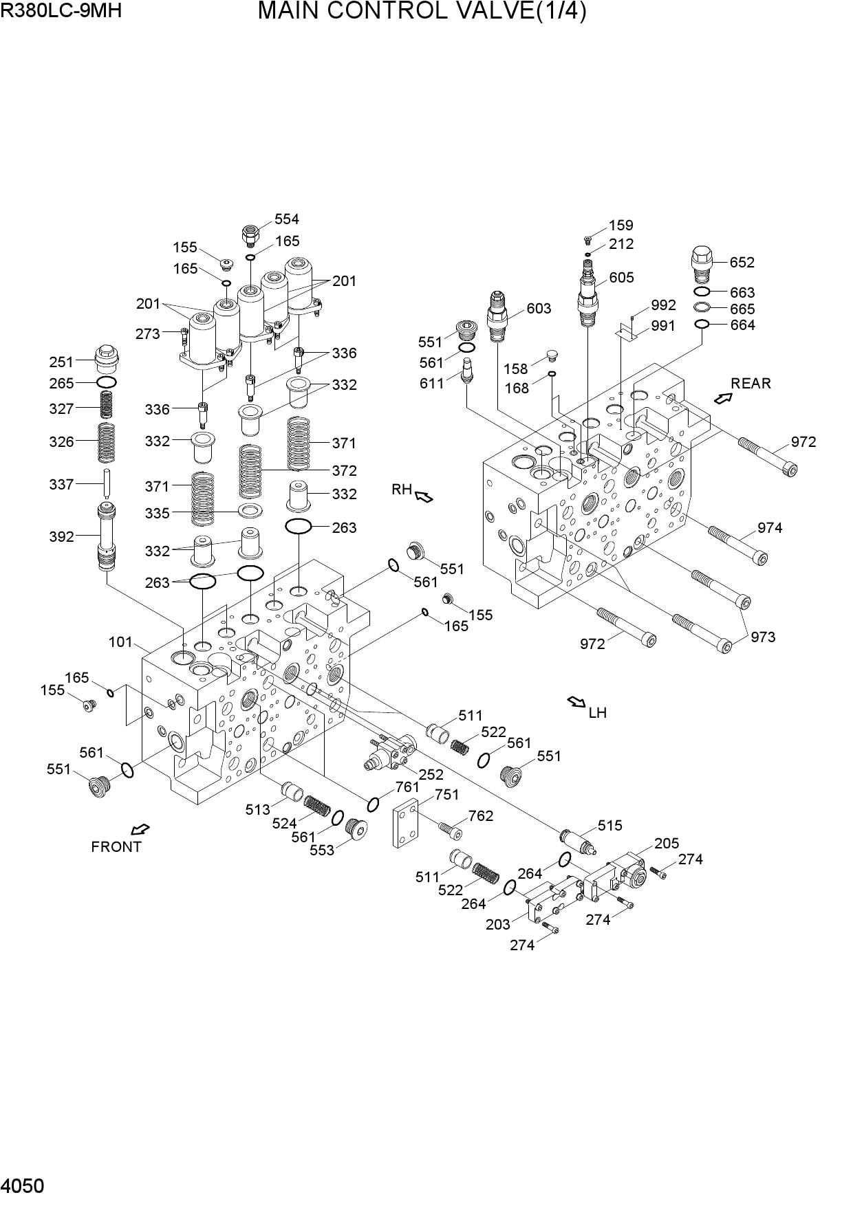 MAIN CONTROL VALVE(1/4)