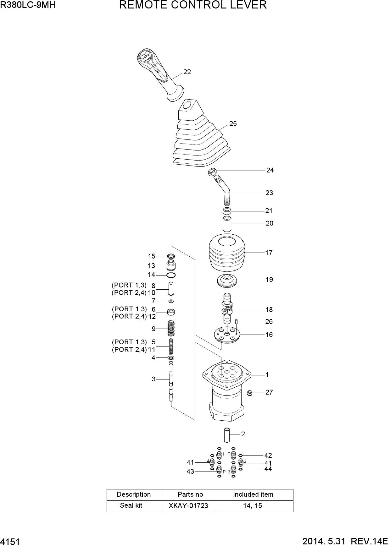 REMOTE CONTROL LEVER (TYPE 1)