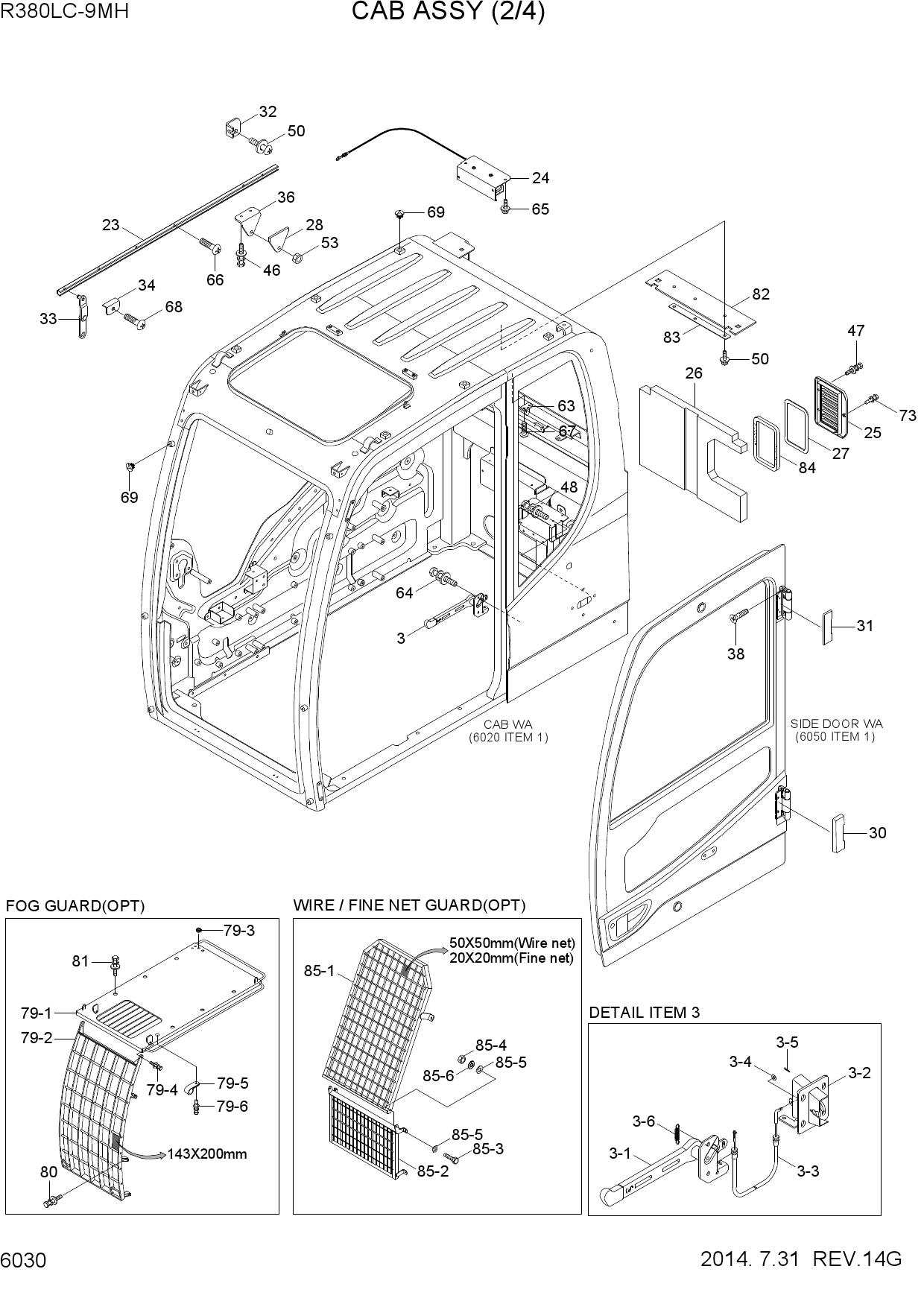 CAB ASSY(2/4)