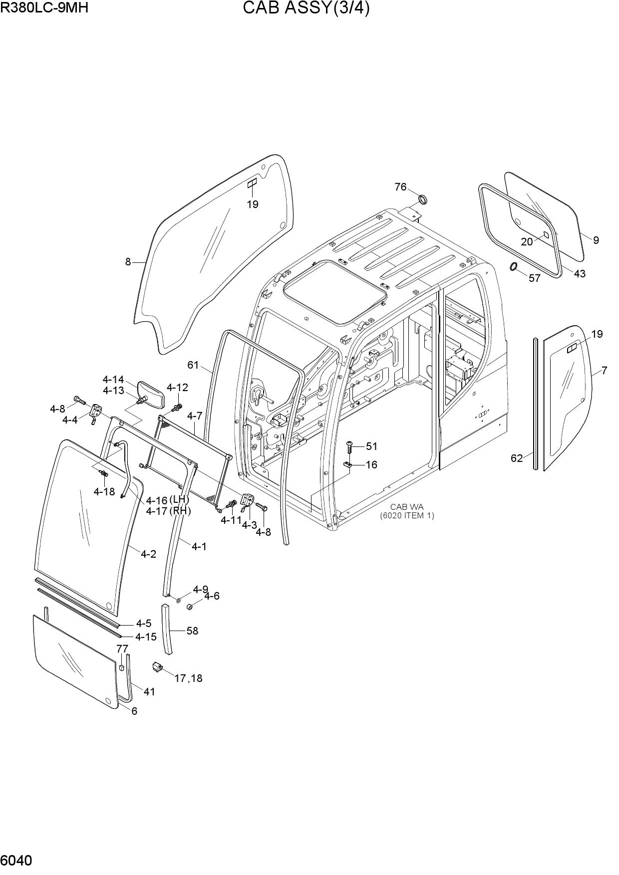 CAB ASSY(3/4)
