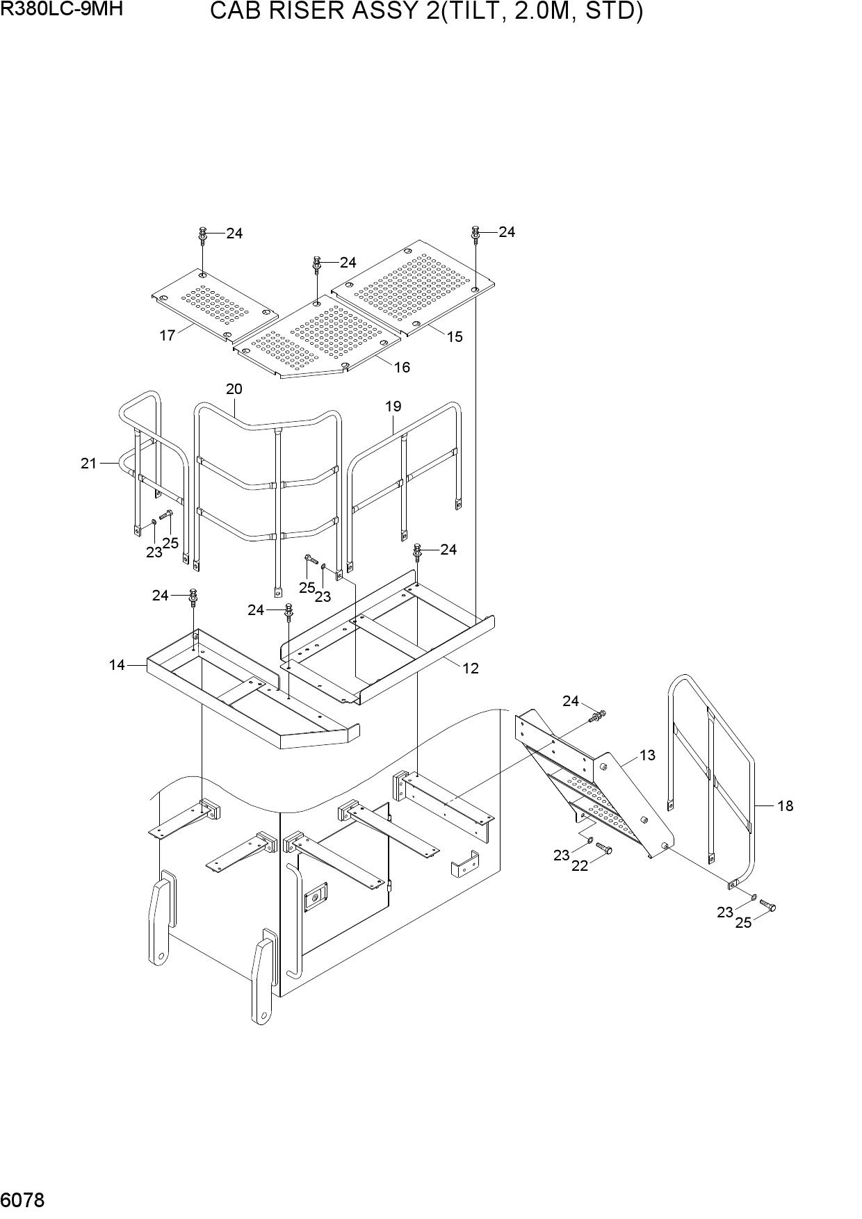 CAB RISER ASSY 2(TILT, 2.0M, STD)