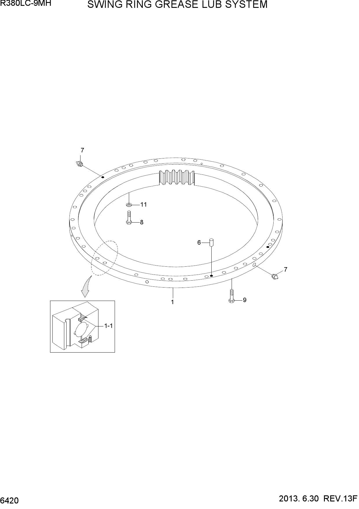 SWING RING GREASE LUB SYSTEM