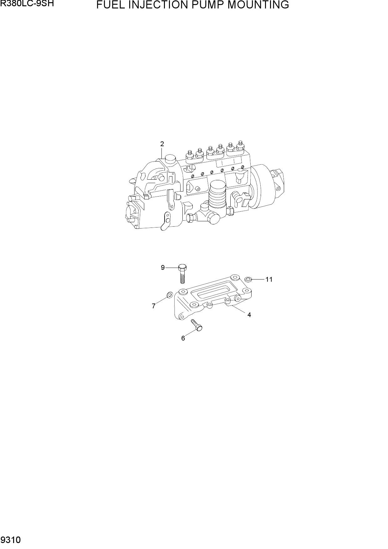 FUEL INJECTION PUMP MOUNTING
