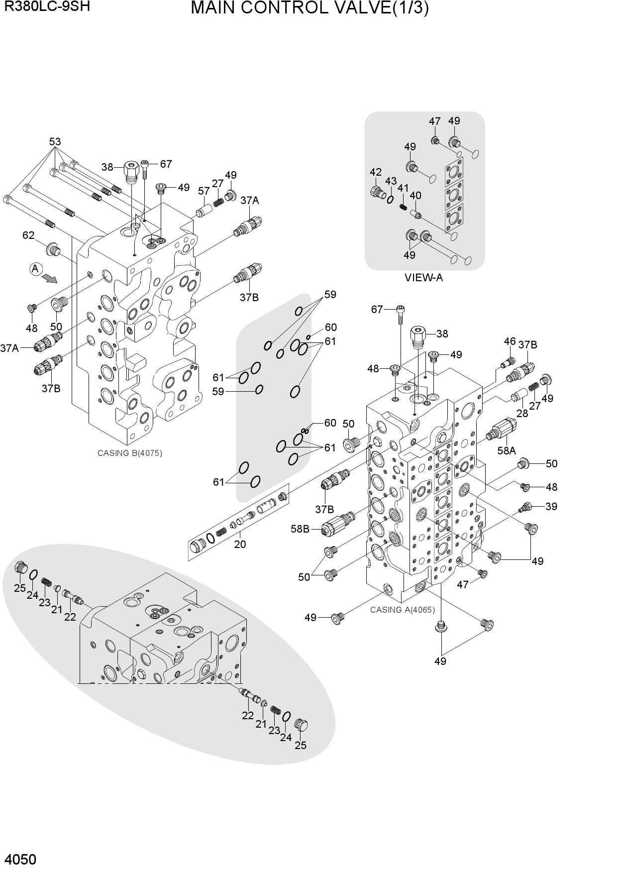 MAIN CONTROL VALVE(1/3, TYPE 1)