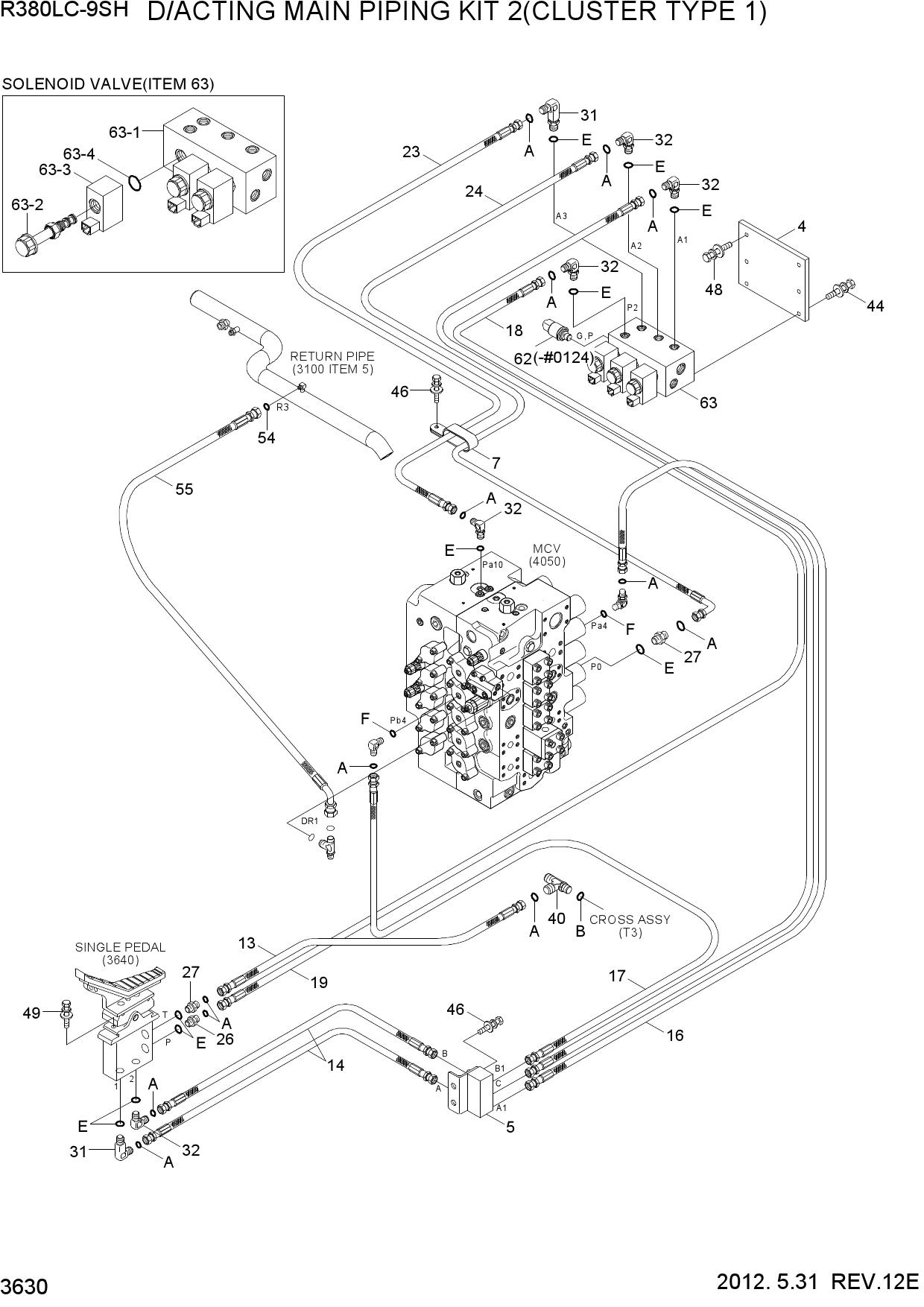 D/ACTING MAIN PIP KIT 2(CLUSTER TYPE 1)