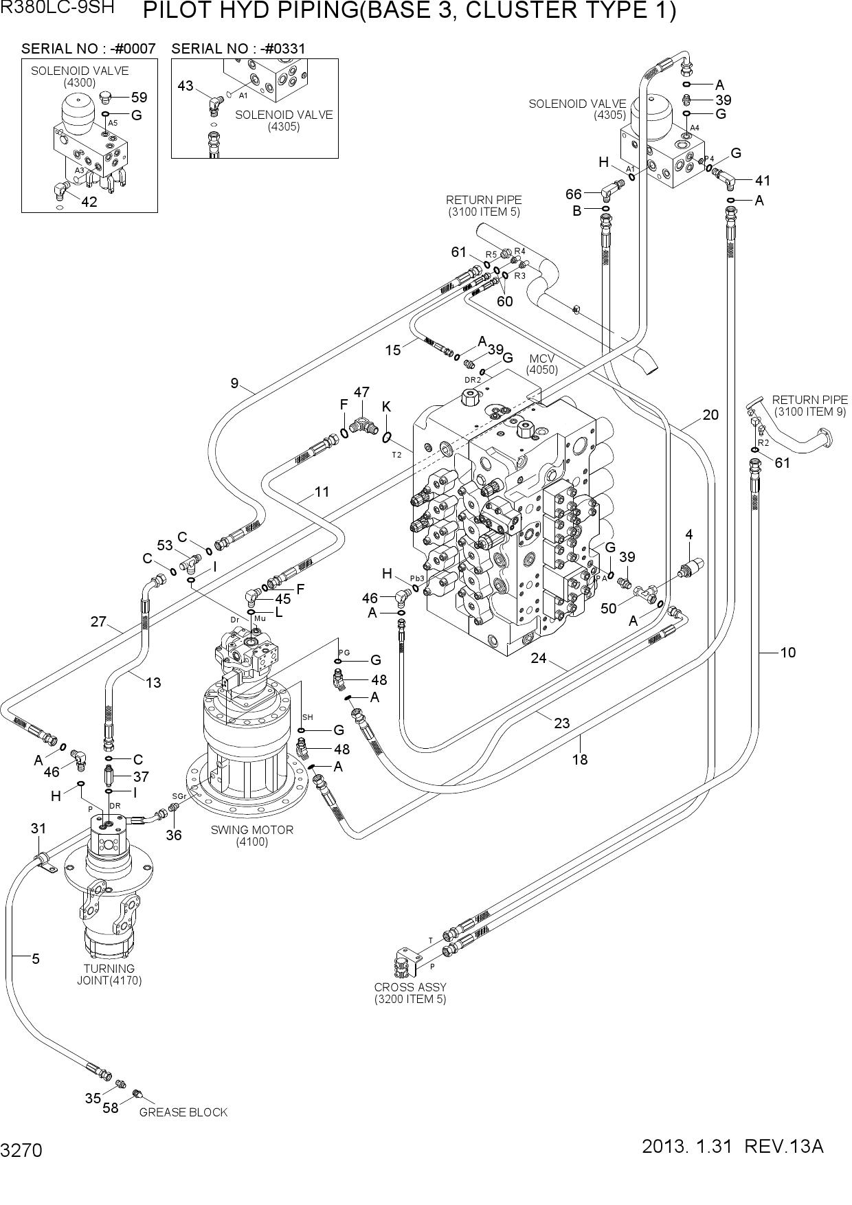 PILOT HYD PIPING(BASE 3, CLUSTER TYPE 1)
