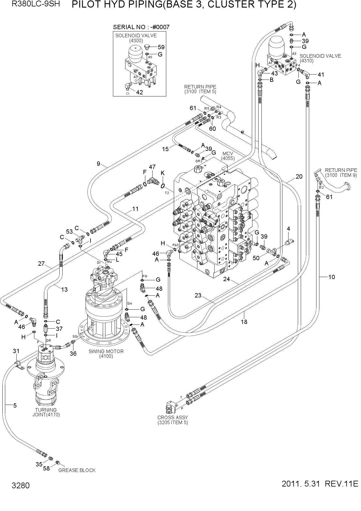PILOT HYD PIPING(BASE 3, CLUSTER TYPE 2)