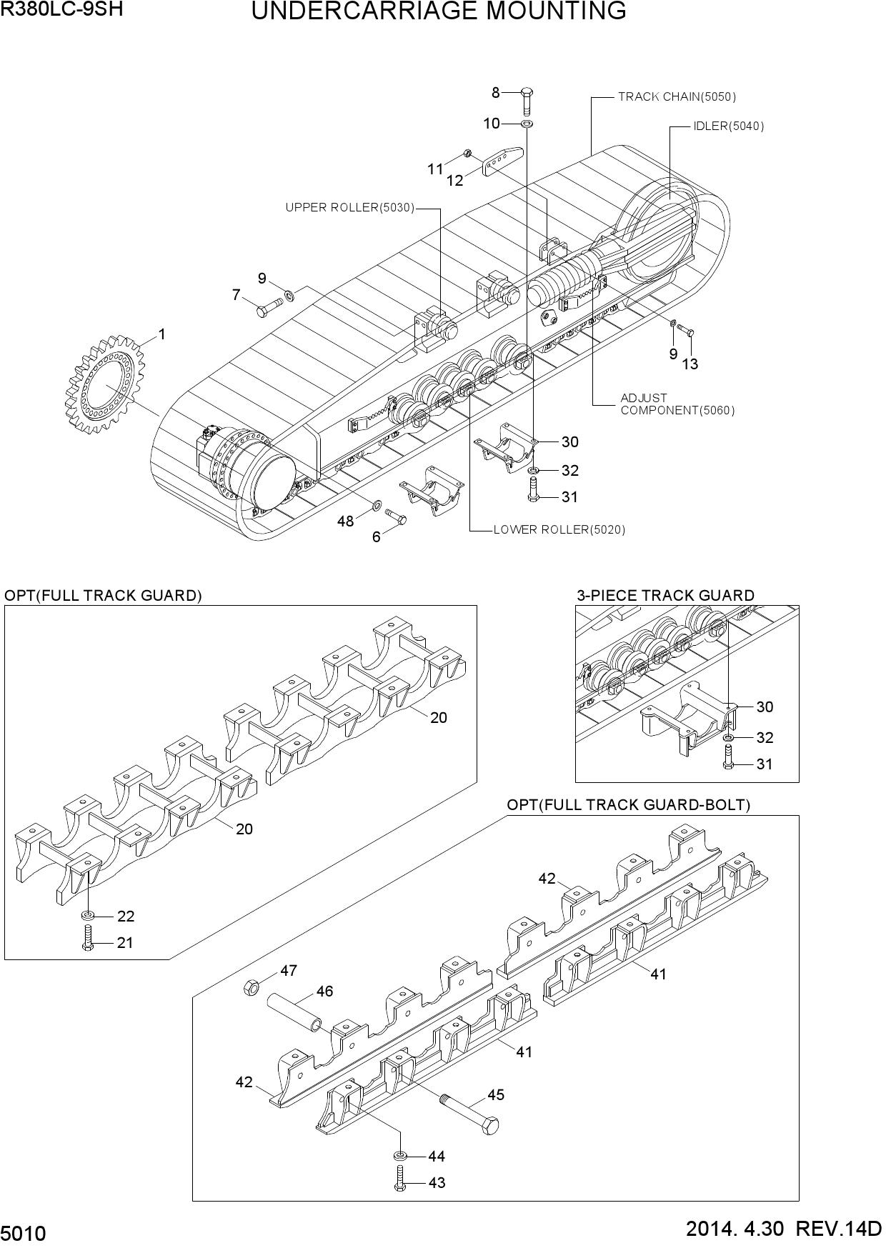 UNDERCARRIAGE MOUNTING