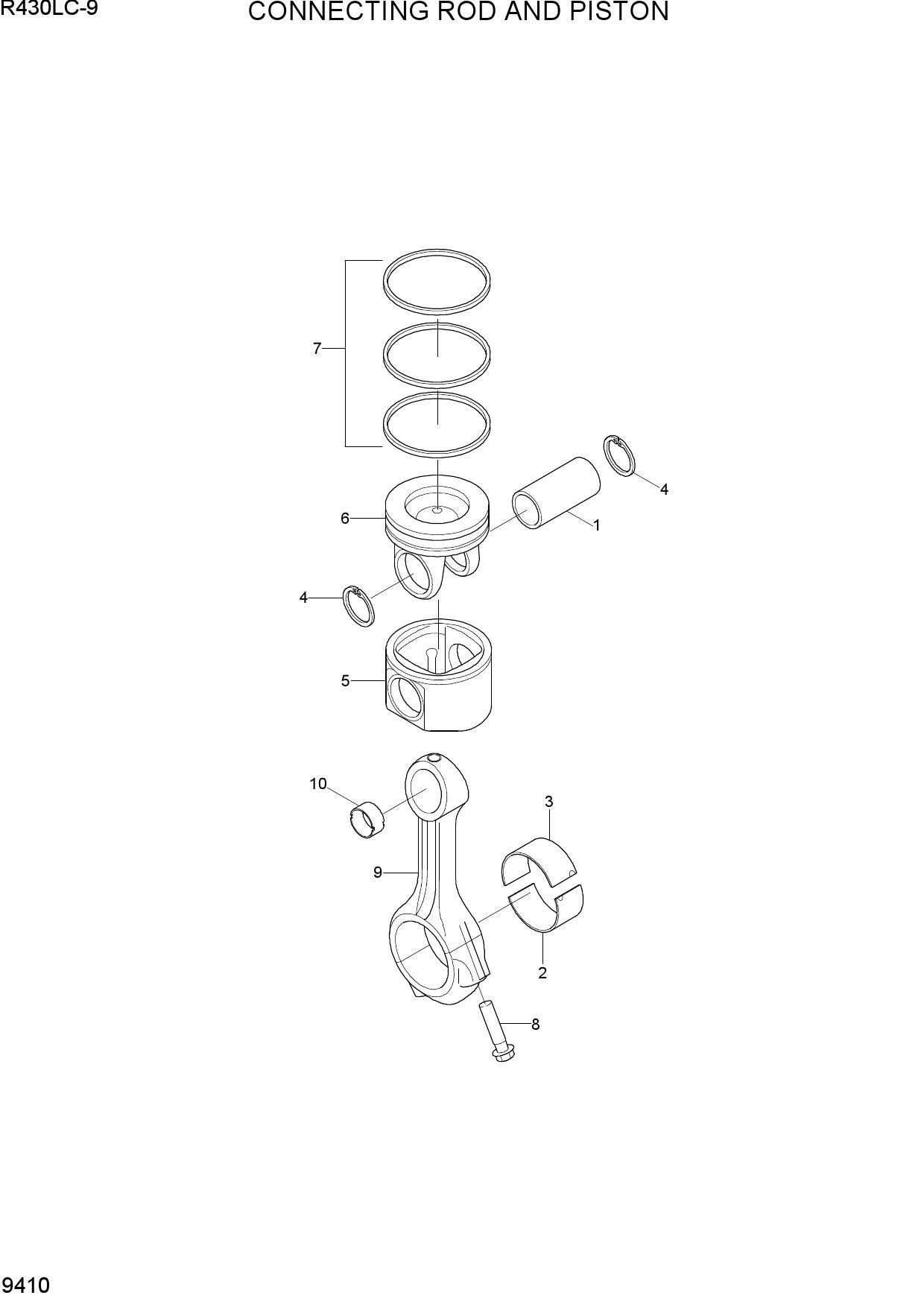 CONNECTING ROD AND PISTON