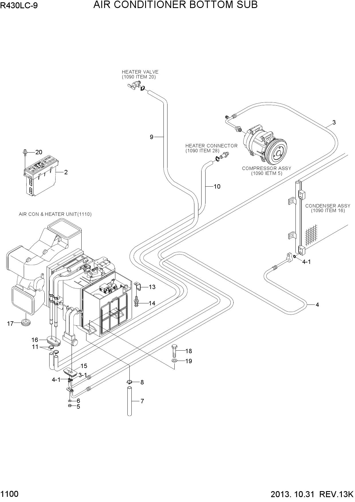 AIR CONDITIONER BOTTOM SUB