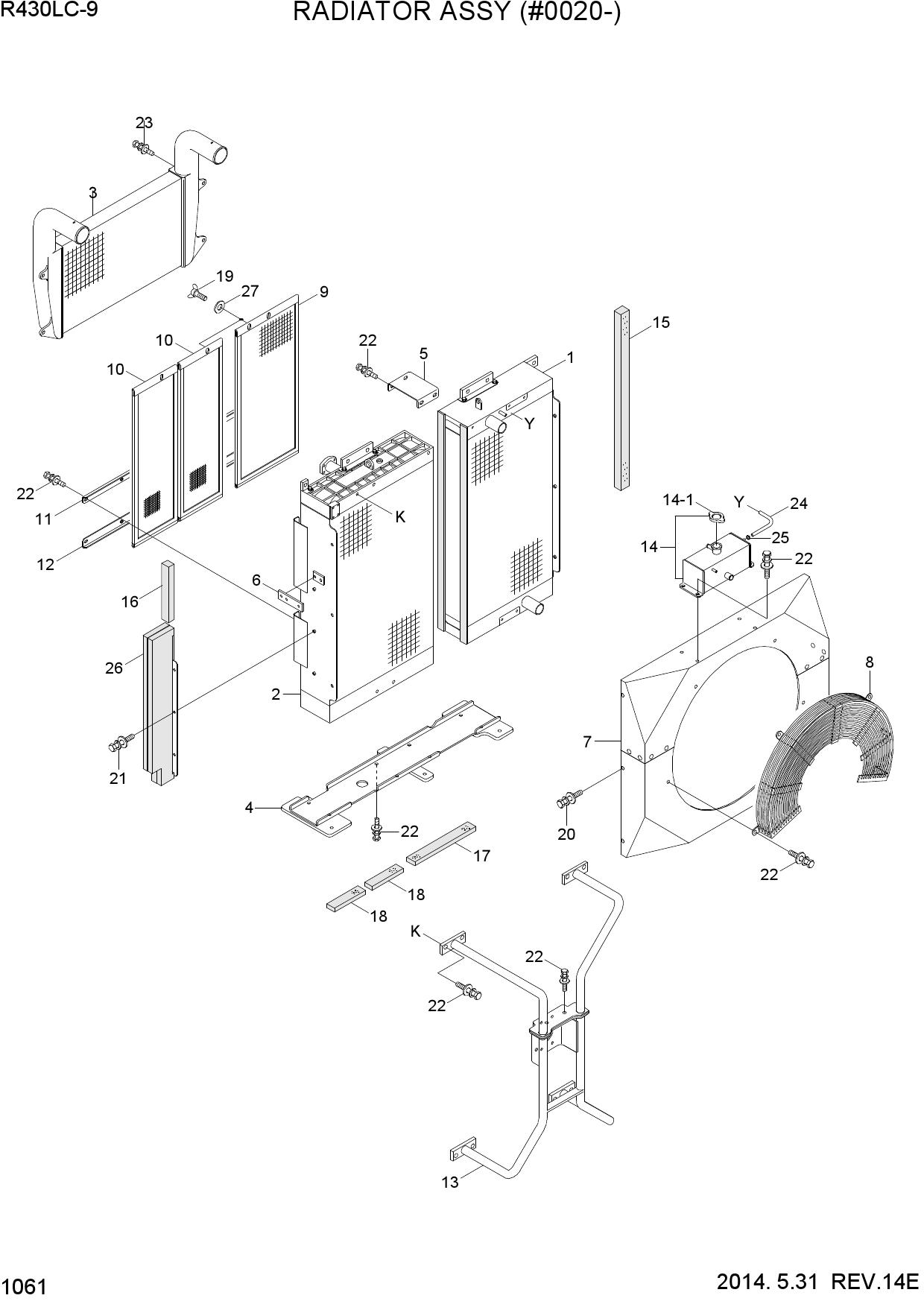 RADIATOR ASSY (#0020-)