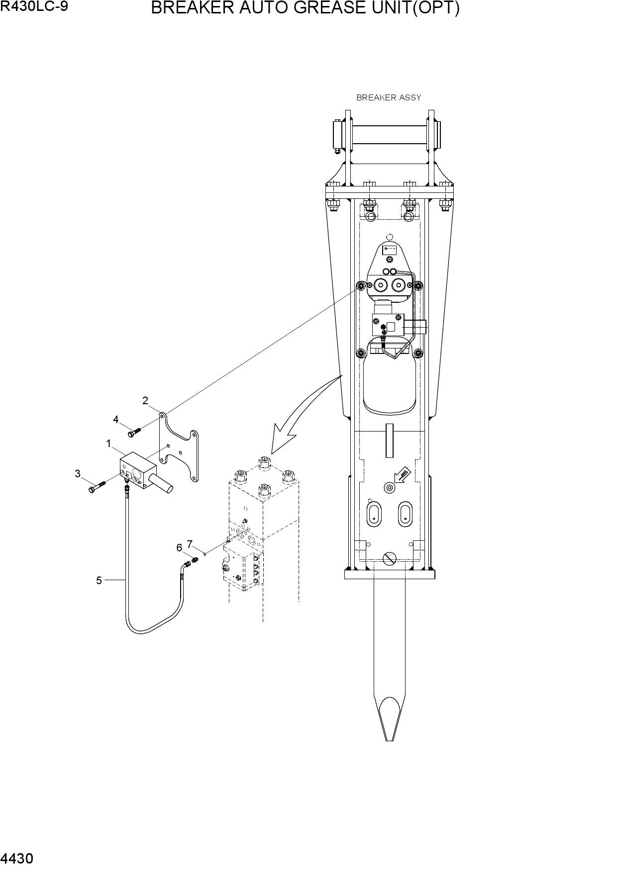 BREAKER AUTO GREASE UNIT(OPT)