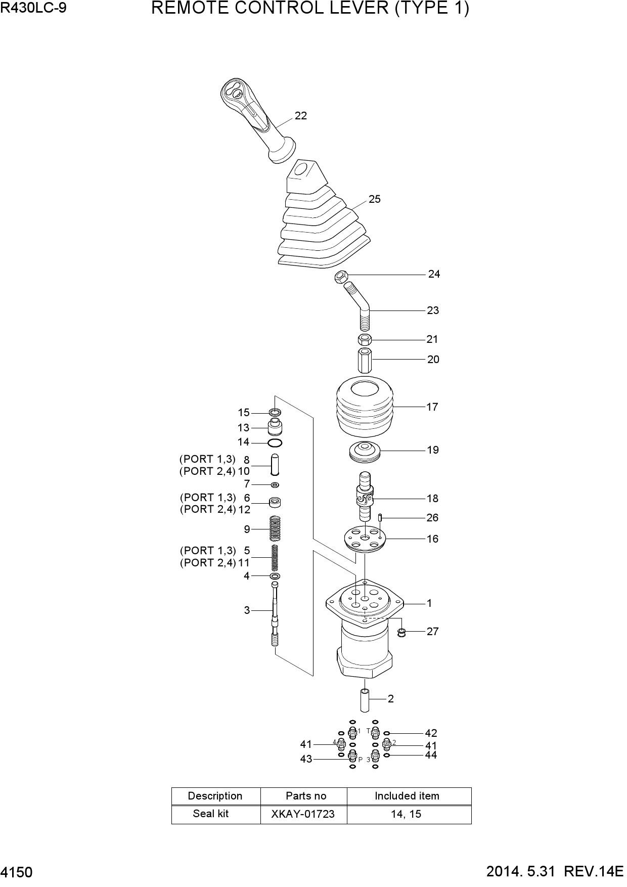 REMOTE CONTROL LEVER (TYPE 1)