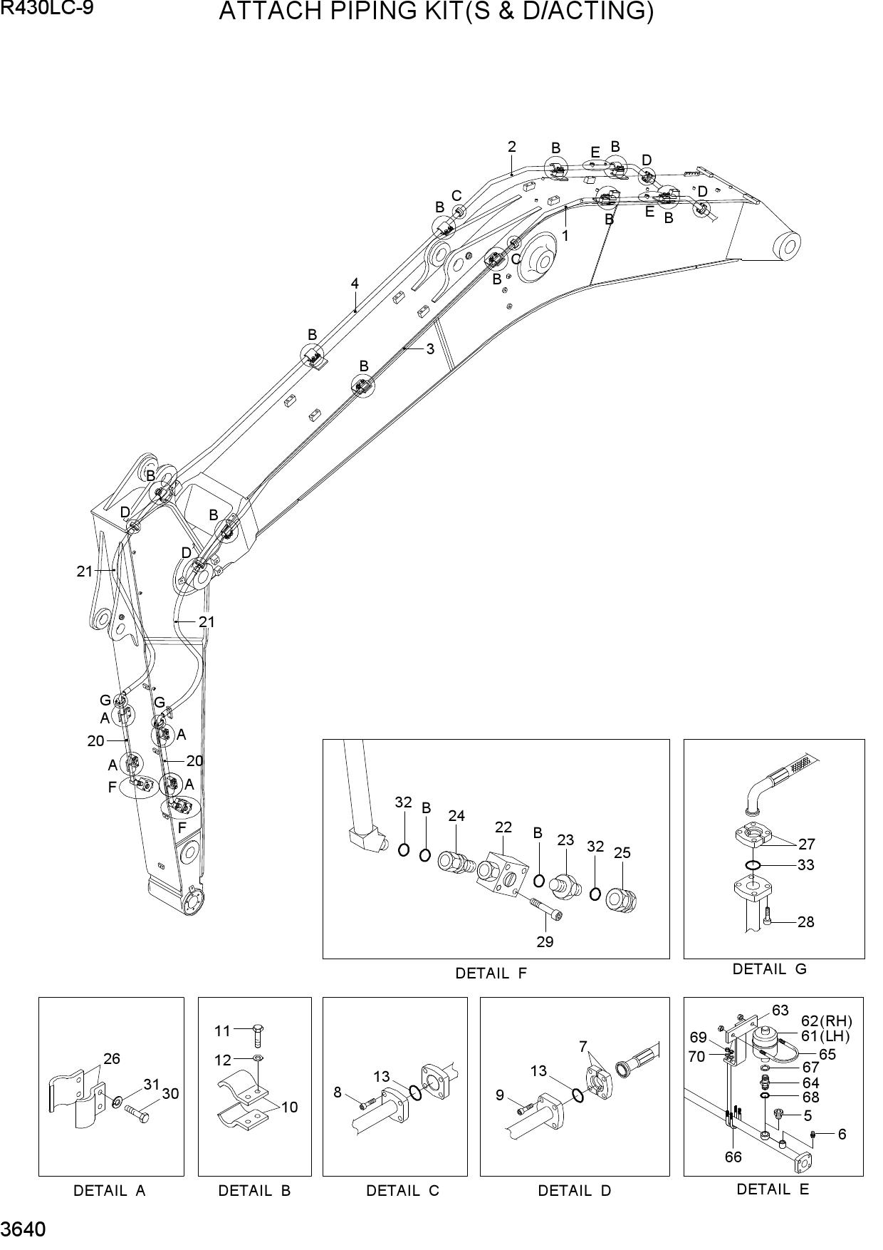ATTACH PIPING KIT(S & D/ACTING)