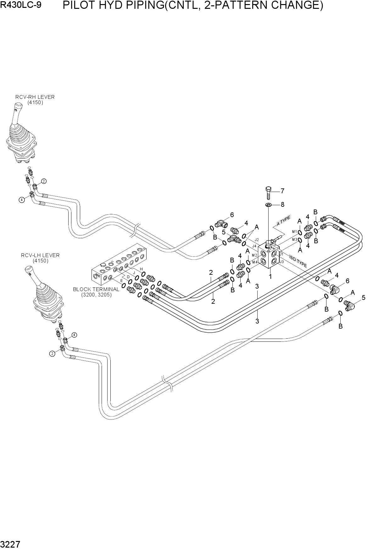 PILOT HYD PIPING(CNTL, 2-PATTERN CHANGE)
