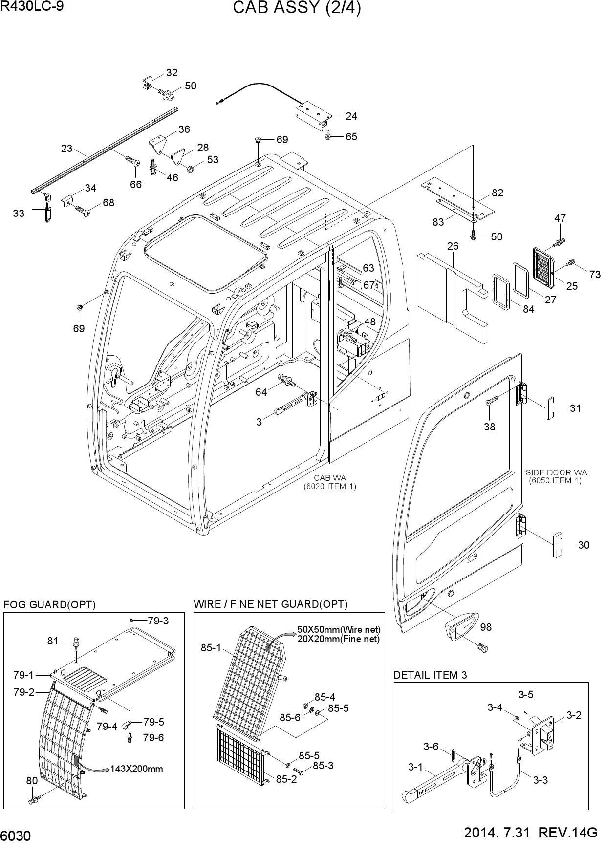 CAB ASSY(2/4)