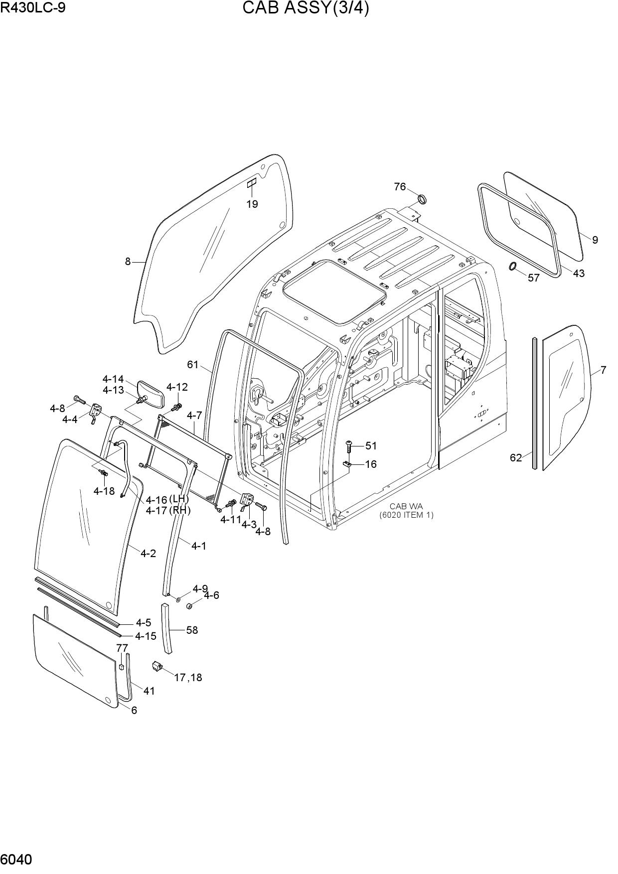 CAB ASSY(3/4)