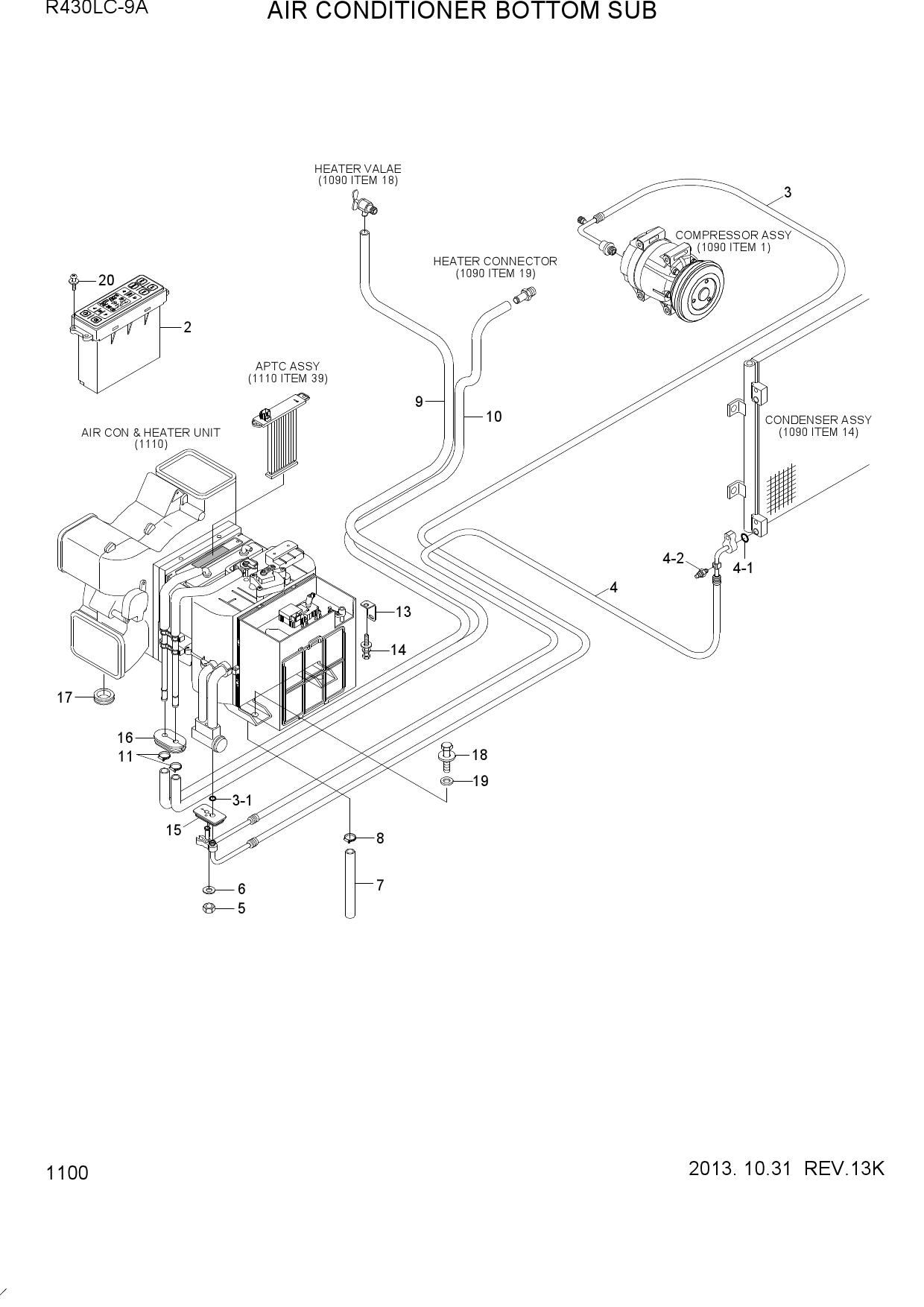 AIR CONDITIONER BOTTOM SUB