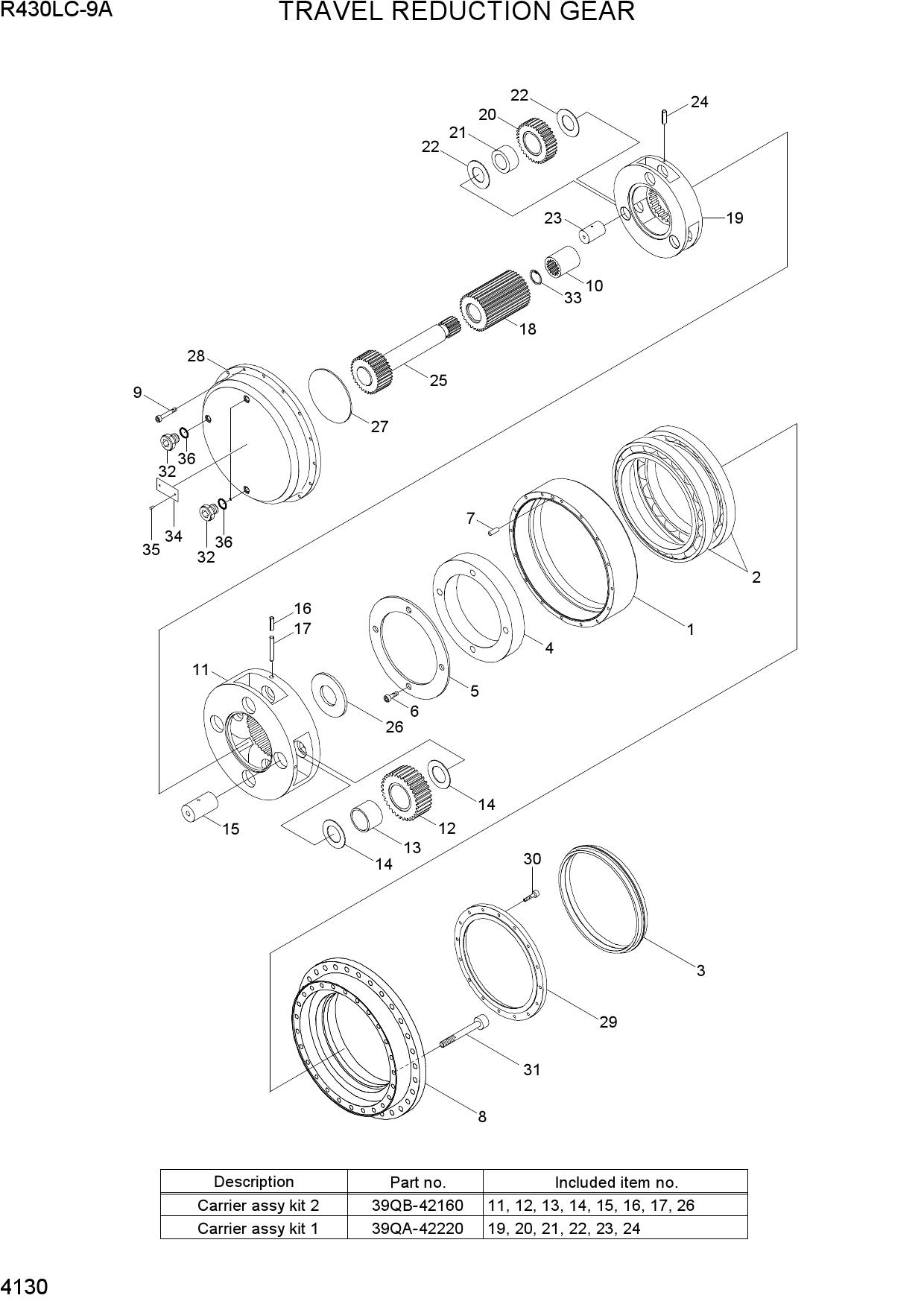 TRAVEL REDUCTION GEAR