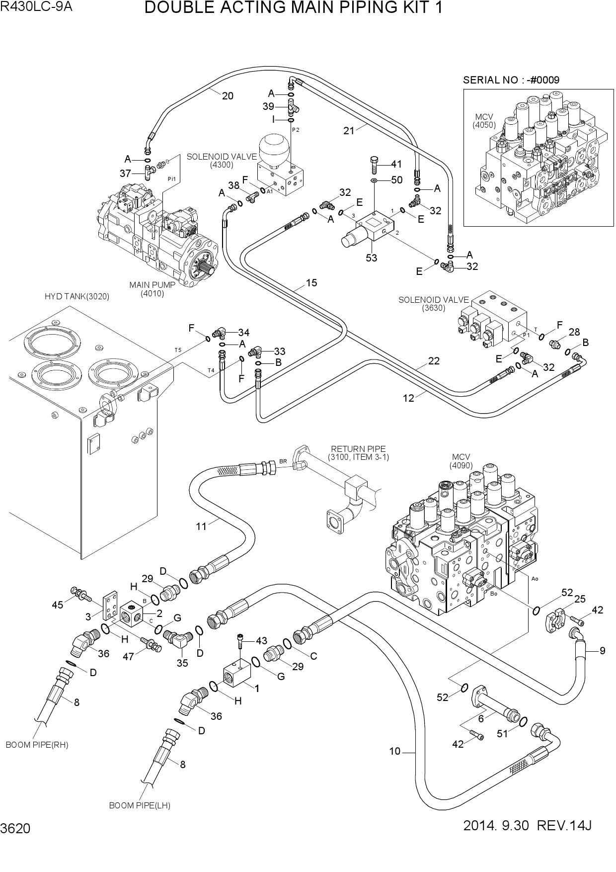 DOUBLE ACTING MAIN PIPING KIT 1