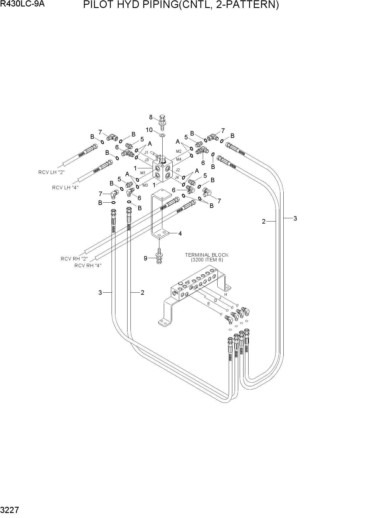 PILOT HYD PIPING(CNTL, 2-PATTERN)