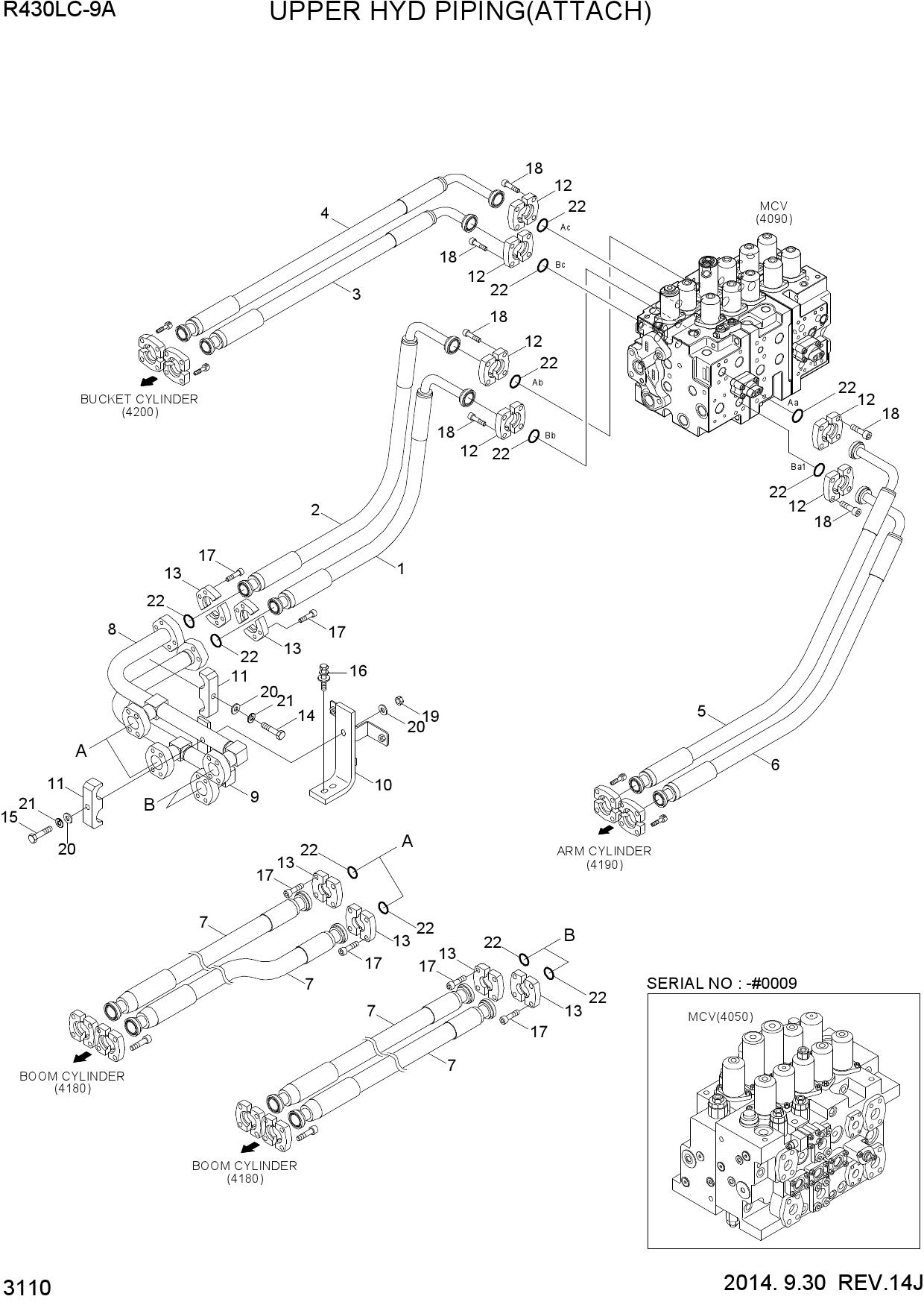 UPPER HYD PIPING(ATTACH)