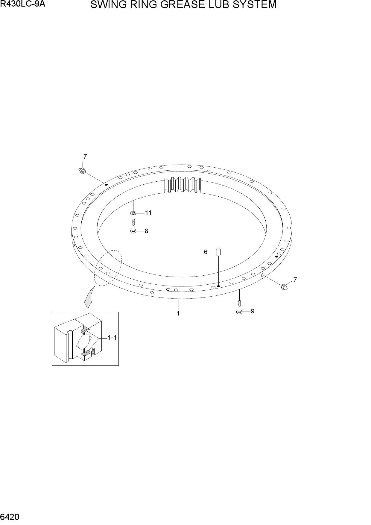 SWING RING GREASE LUB SYSTEM