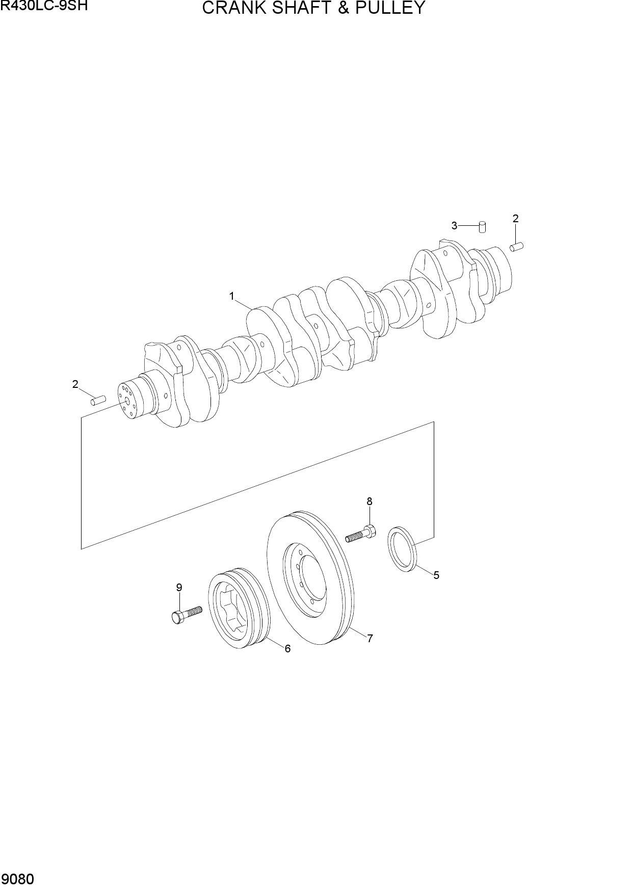 CRANK SHAFT & PULLEY