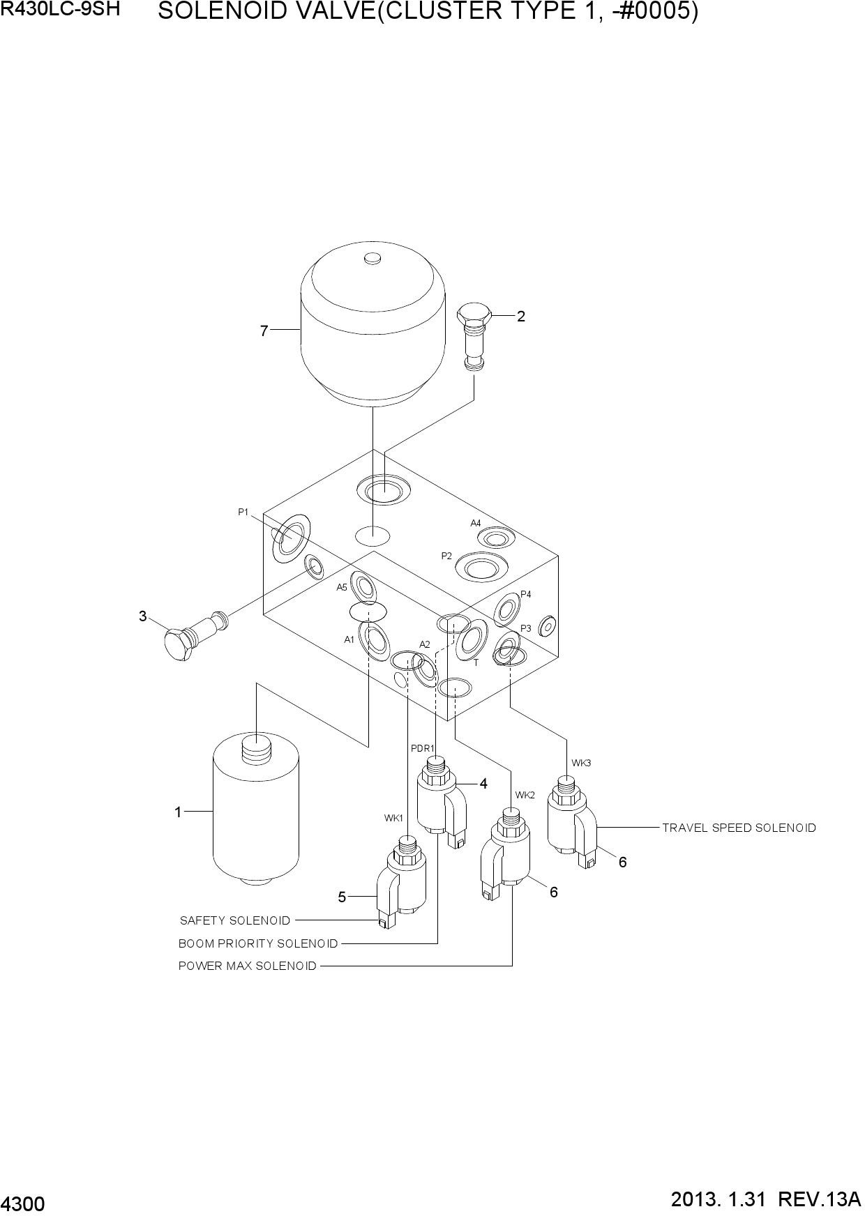 SOLENOID VALVE(CLUSTER TYPE 1, -#0005)