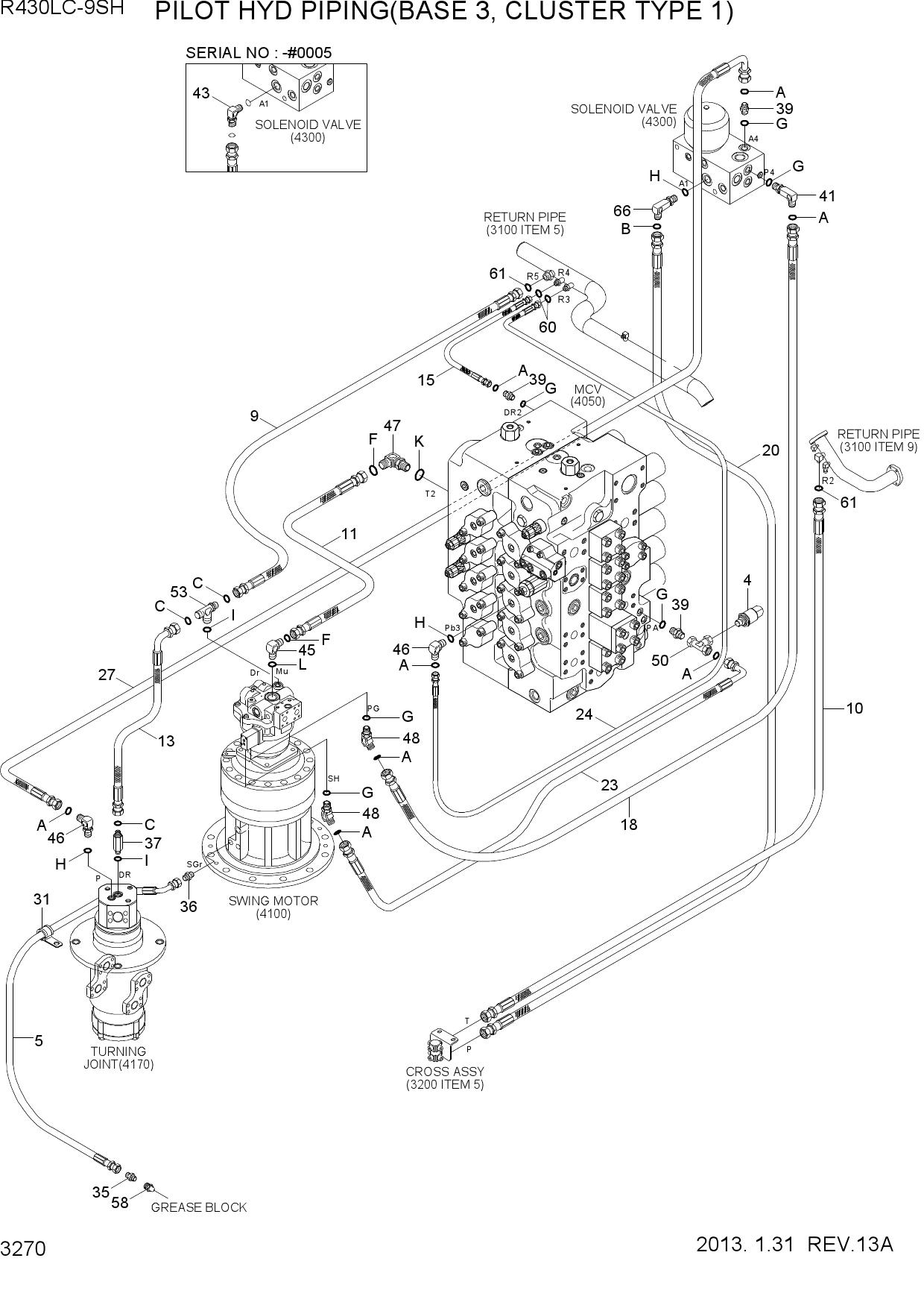 PILOT HYD PIPING(BASE 3, CLUSTER TYPE 1)
