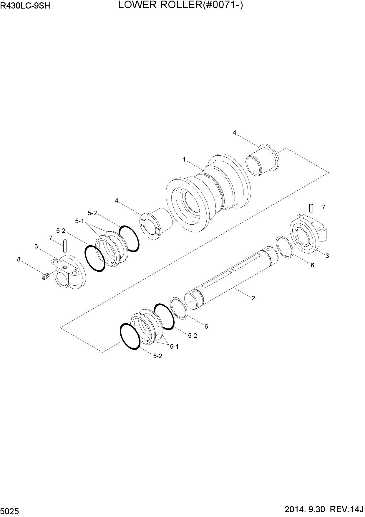 LOWER ROLLER(#0071-)
