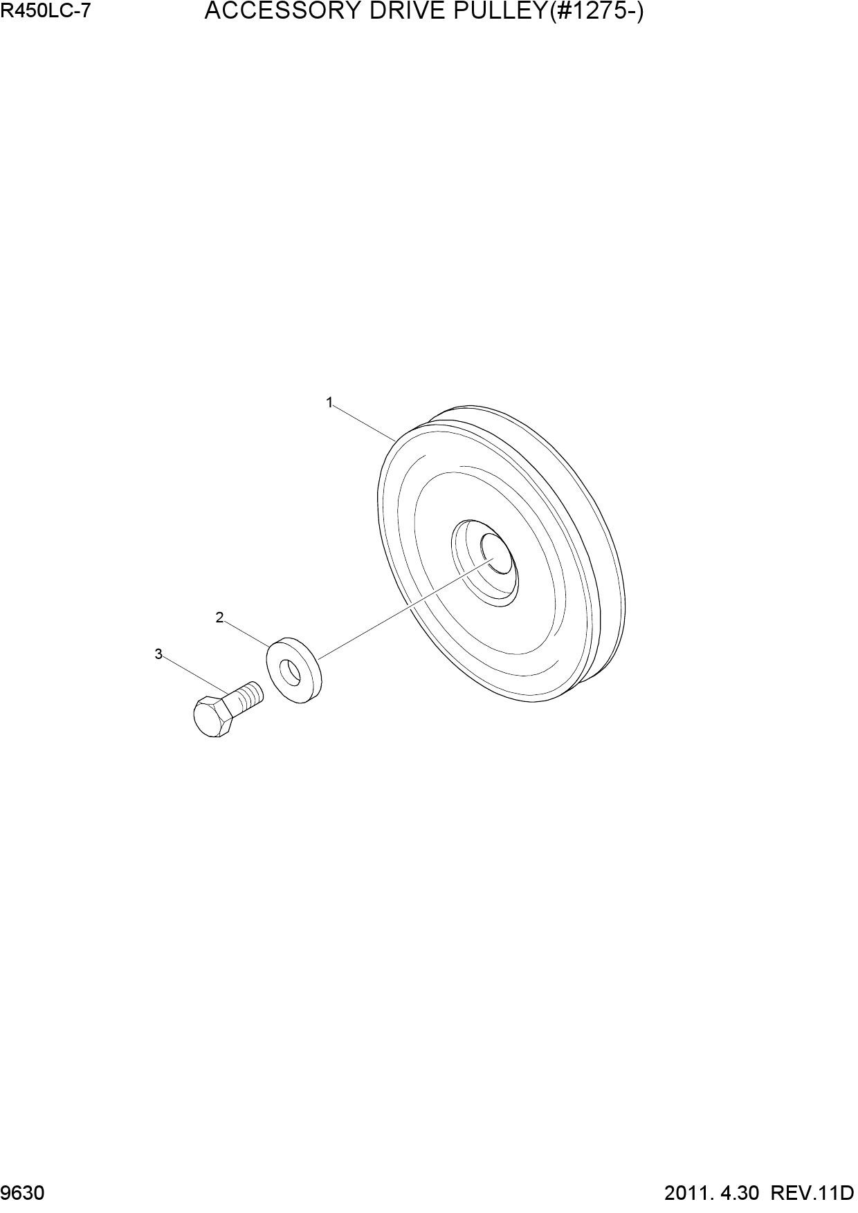 ACCESSORY DRIVE PULLEY(#1275-)